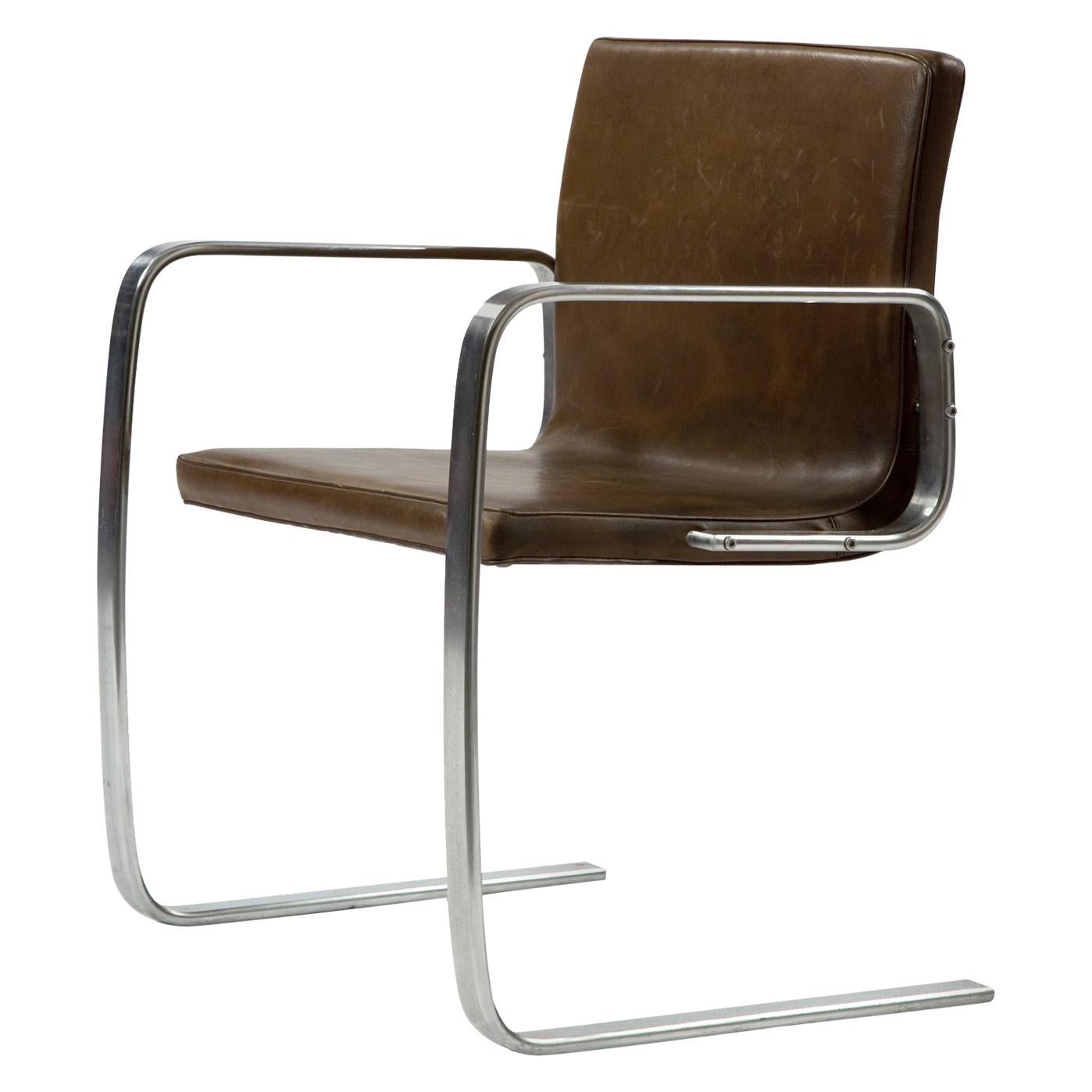 PK 13 "Free Swinger" Cantilevered Armchair by Poul Kjaerholm, circa 1974 For Sale