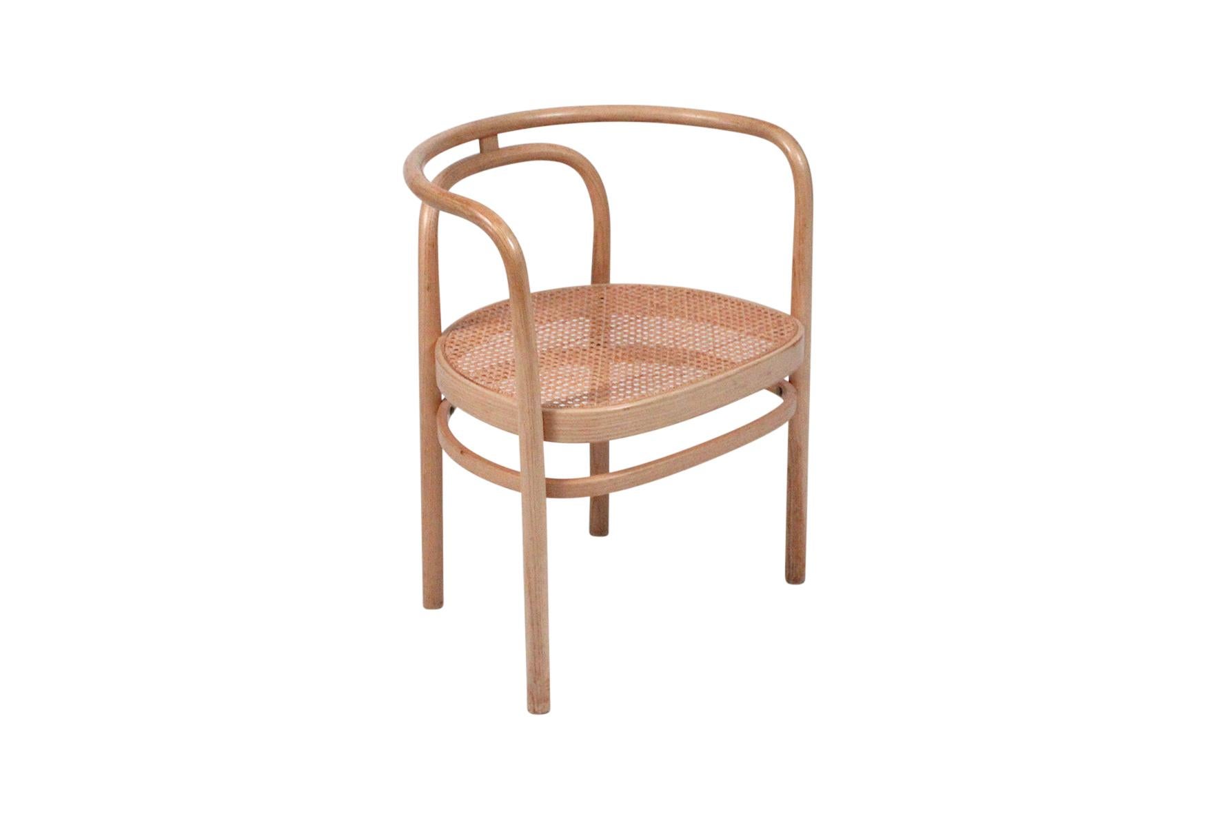 Cane and ash chair model PK15 designed by Poul Kjaerholmn. Originally designed in 1962 and produced by PP Mobler.