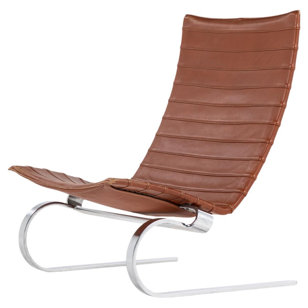 PK 20 easy chair by Poul Kjærholm / E. Kold Christensen. 2 pcs. in stock. For Sale