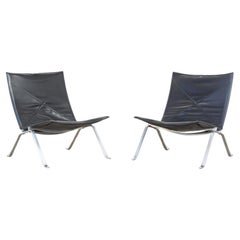 Fauteuils PK 22 de Poul Kjærholm pour Fritz Hansen