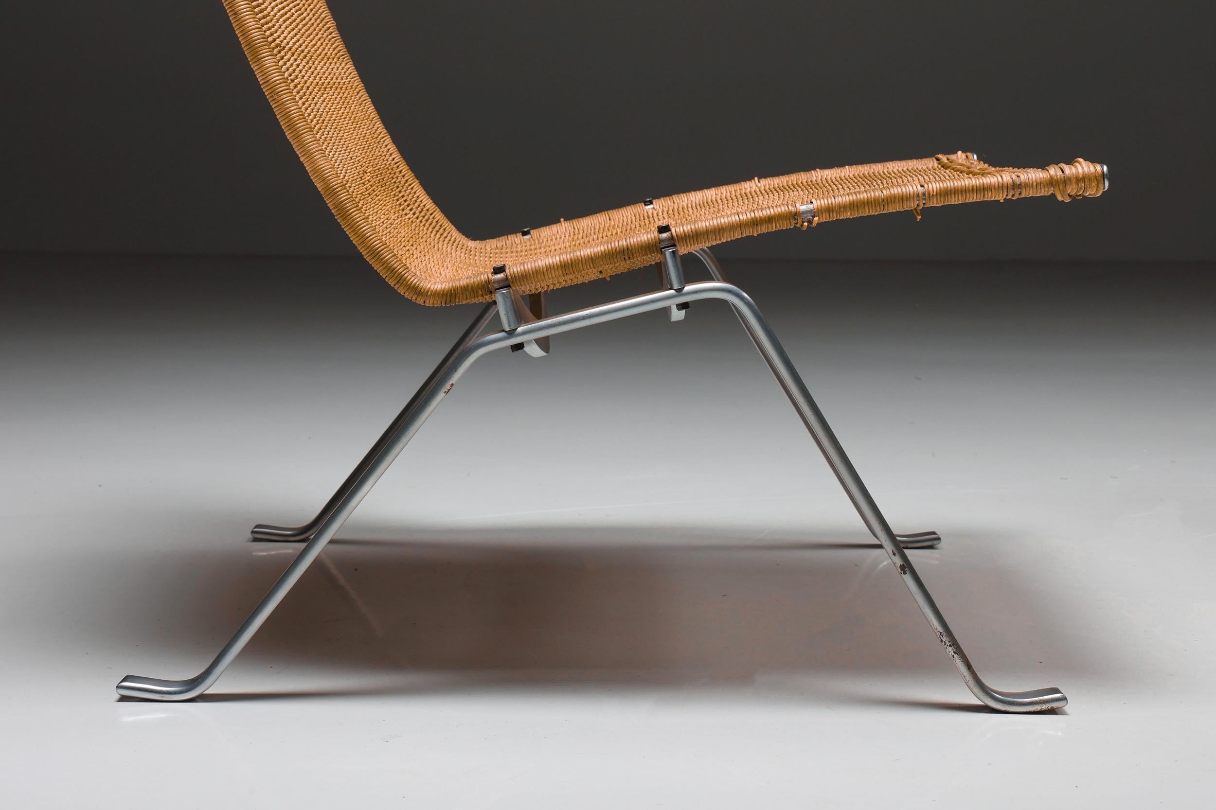 Late 20th Century PK-22 Easy Chair by Poul Kjærholm for Fritz Hansen, Scandinavian Modern, 1980's For Sale