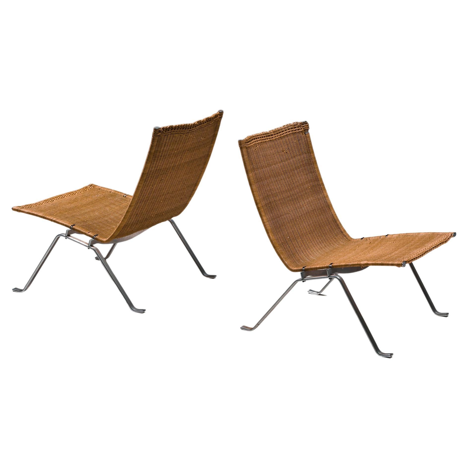 PK-22 Easy Chair by Poul Kjærholm for Fritz Hansen, Scandinavian Modern, 1980's