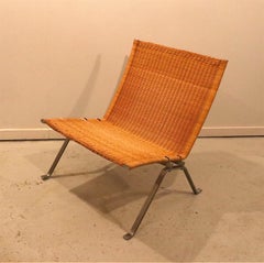PK-22 Easy Chair by Poul Kjærholm for Fritz Hansen, Vintage Rattan / Wicker edit