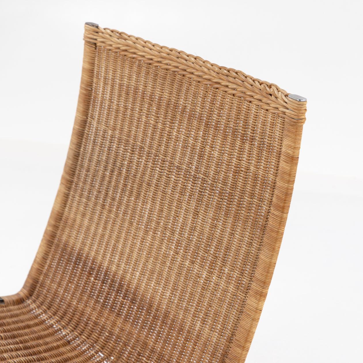 20th Century PK 22 - Easy chair in patinated woven cane by Poul Kjærholm For Sale