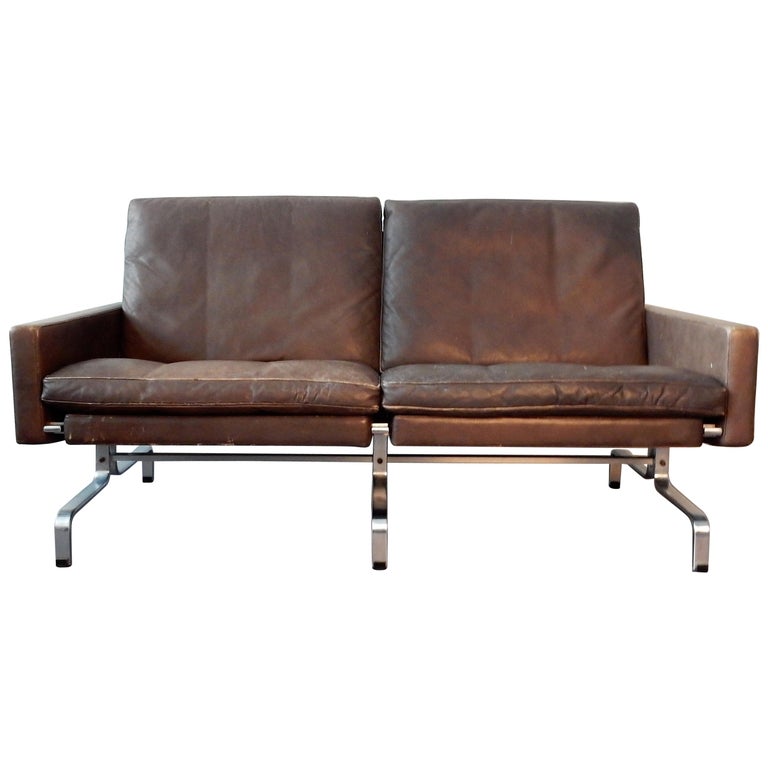 PK-31/2 Sofa in Brown Leather by Poul Kjaerholm for E. Kold Christensen,  1958 For Sale at 1stDibs | poul kjaerholm sofa, kjaerholm sofa