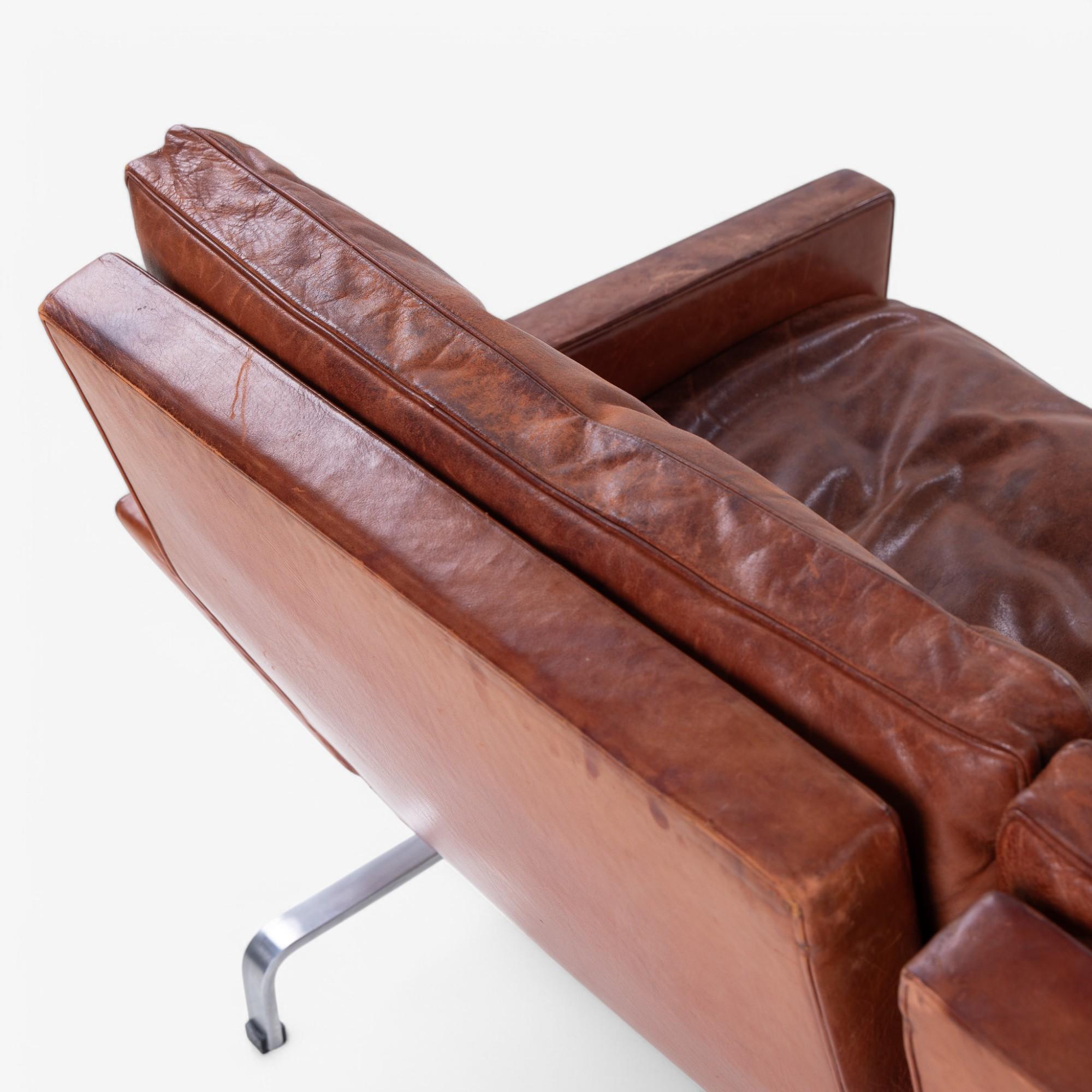 PK 31/3 - 3-Sitzer Sofa in original Leder von Poul Kjærholm im Angebot 1