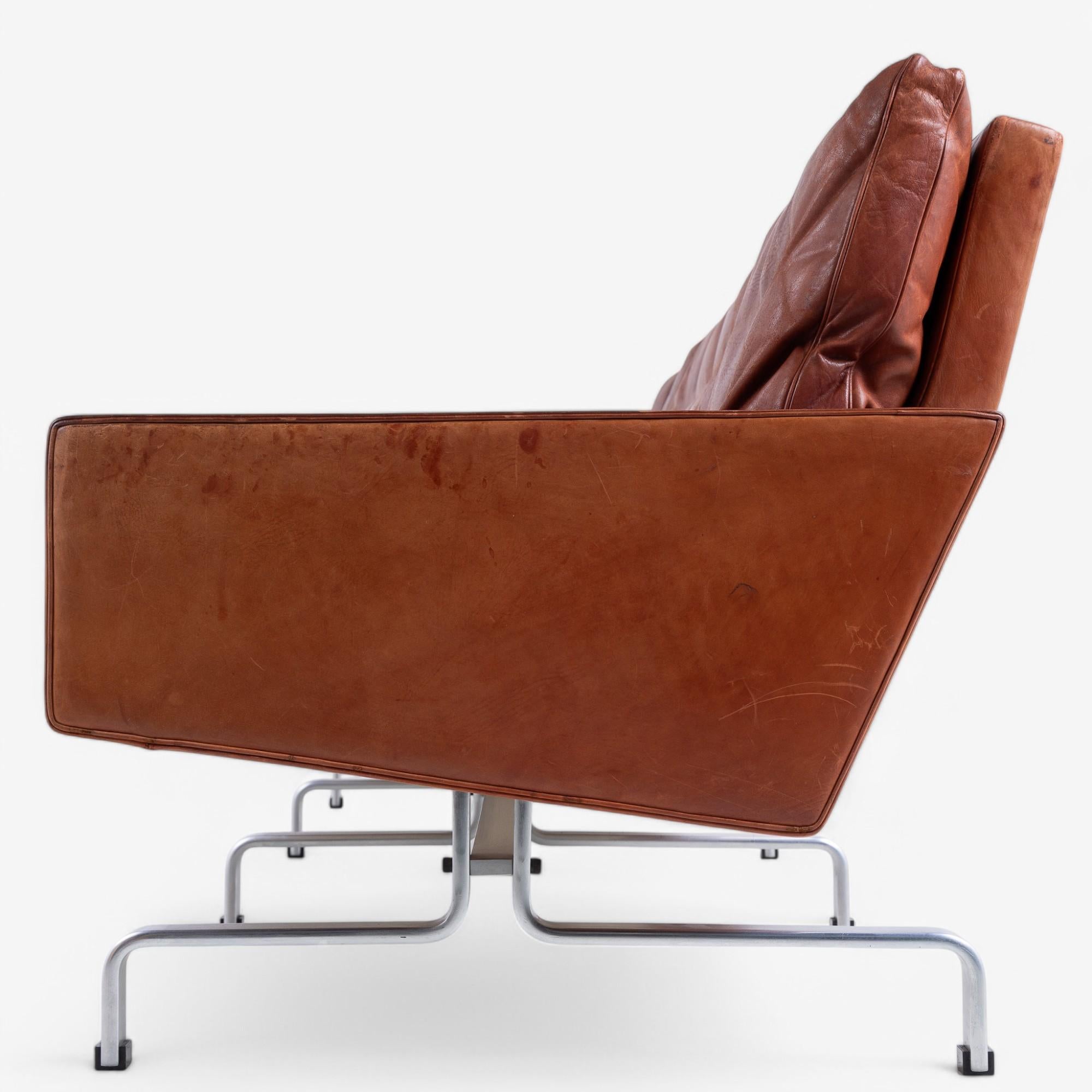 PK 31/3 - 3-Sitzer Sofa in original Leder von Poul Kjærholm im Angebot 2