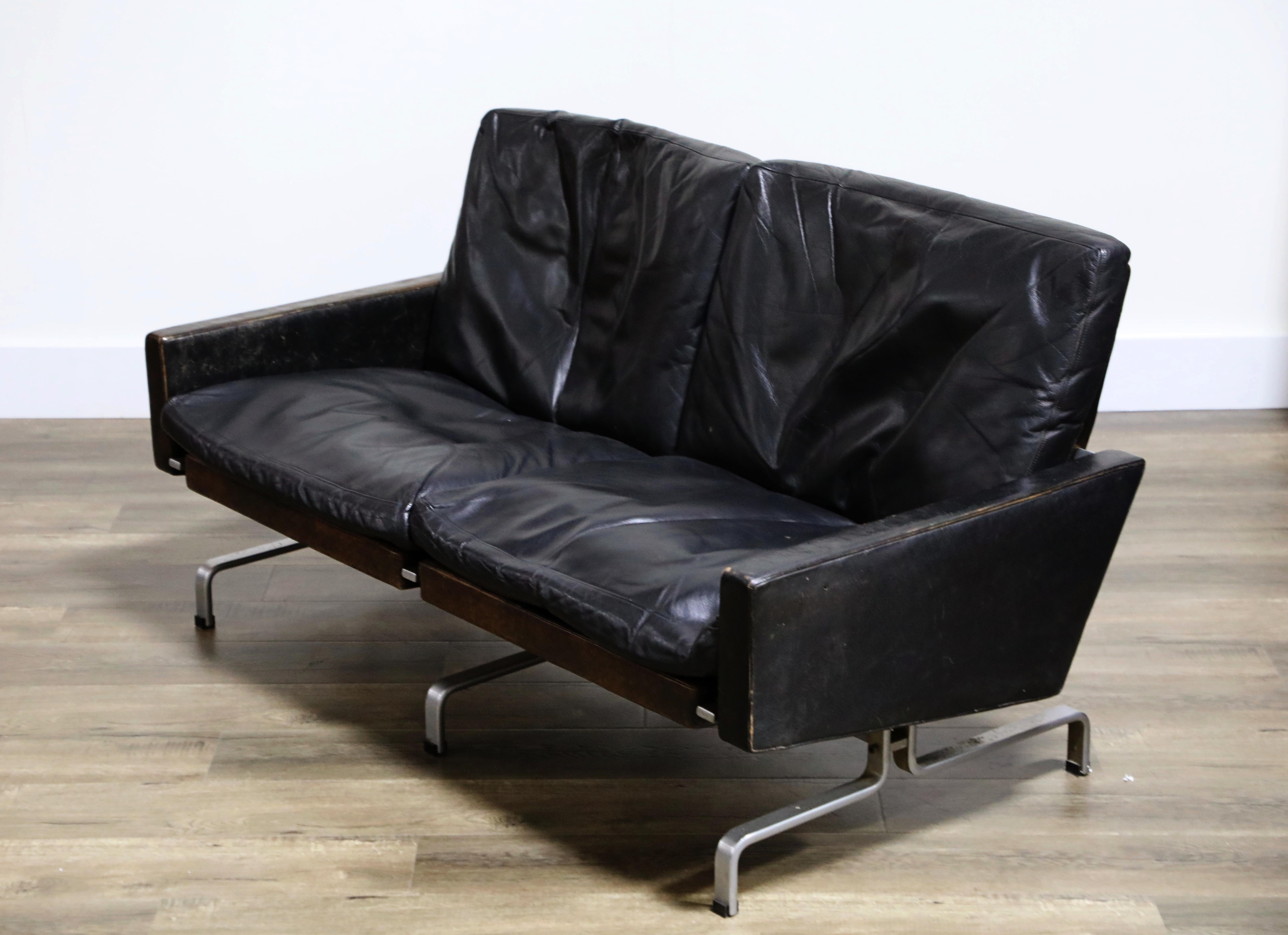 PK-31 Loveseat Sofa by Poul Kjærholm for E. Kold Christensen, 1960s Denmark  2