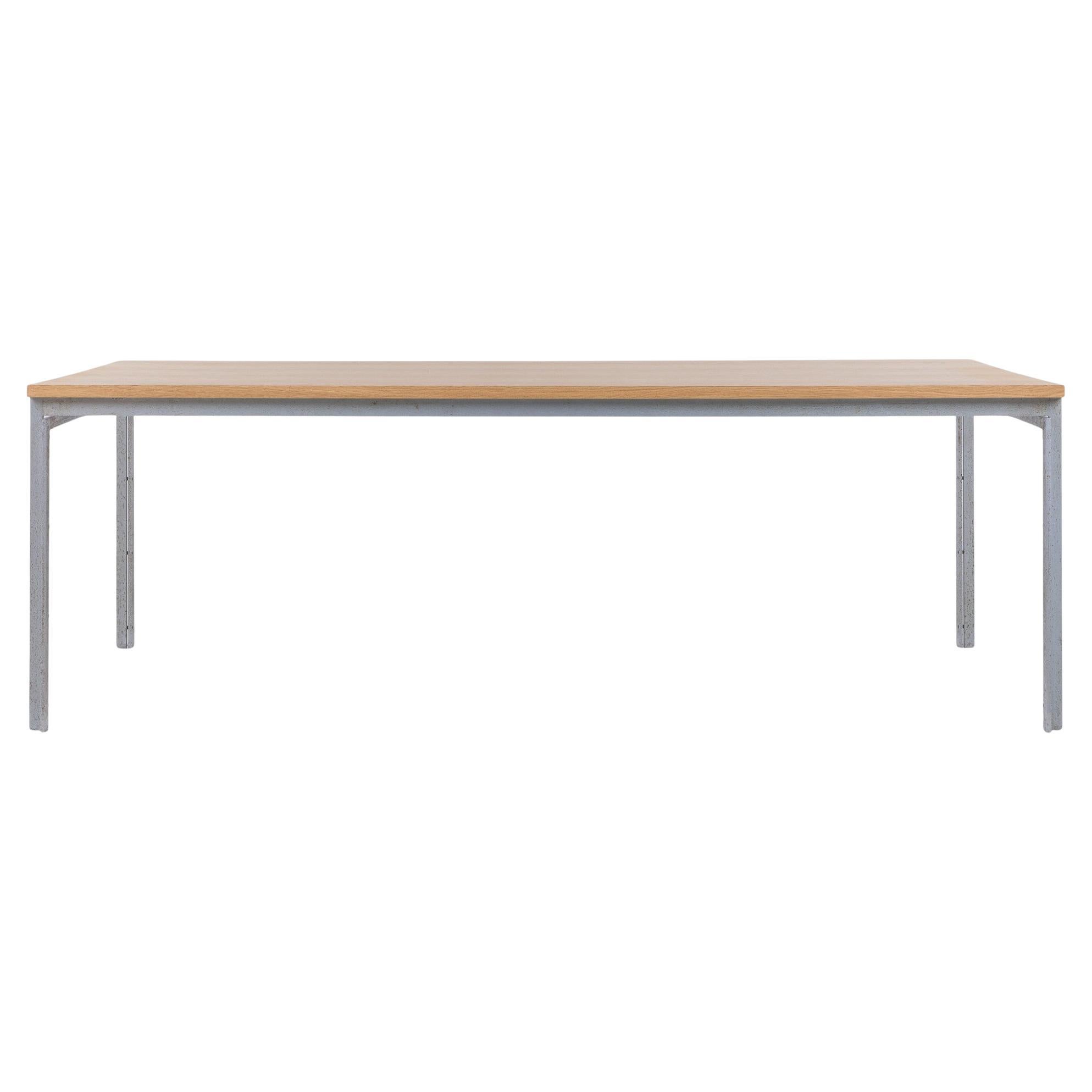 PK 51 - Large desk/work table with oak top by Poul Kjærholm For Sale