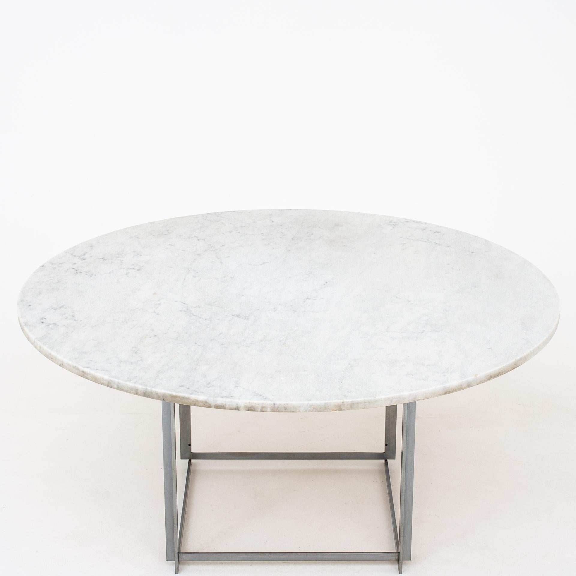 Patinated PK 54 Dining Table by Poul Kjærholm