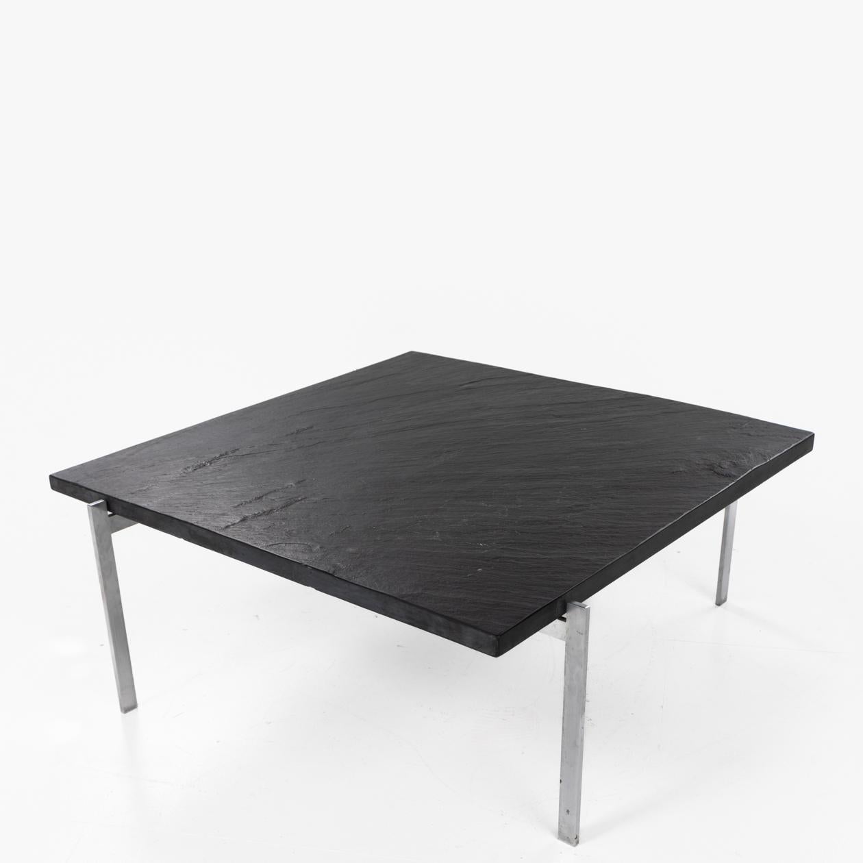 Patinated PK 61 coffee table by Poul Kjærholm