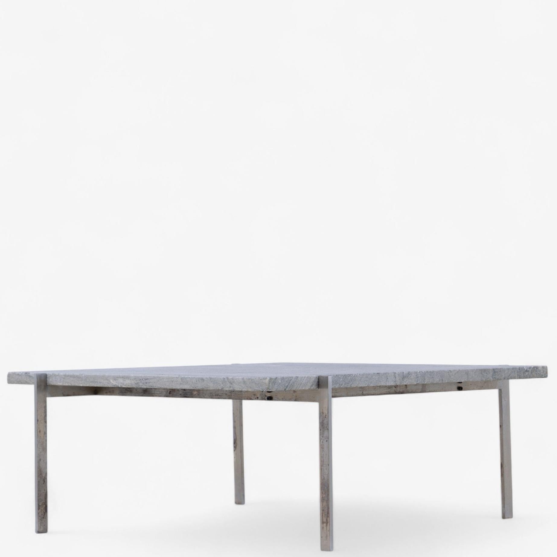 PK 61 - Mesa de centro de mármol Cippolini de Poul Kjærholm Moderno de mediados de siglo en venta