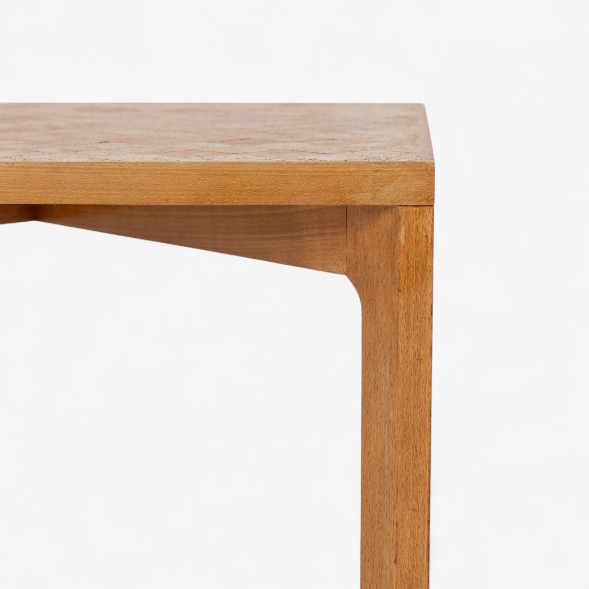 Mid-Century Modern PK 70 - Rare dining table with cork table top by Poul Kjærholm For Sale