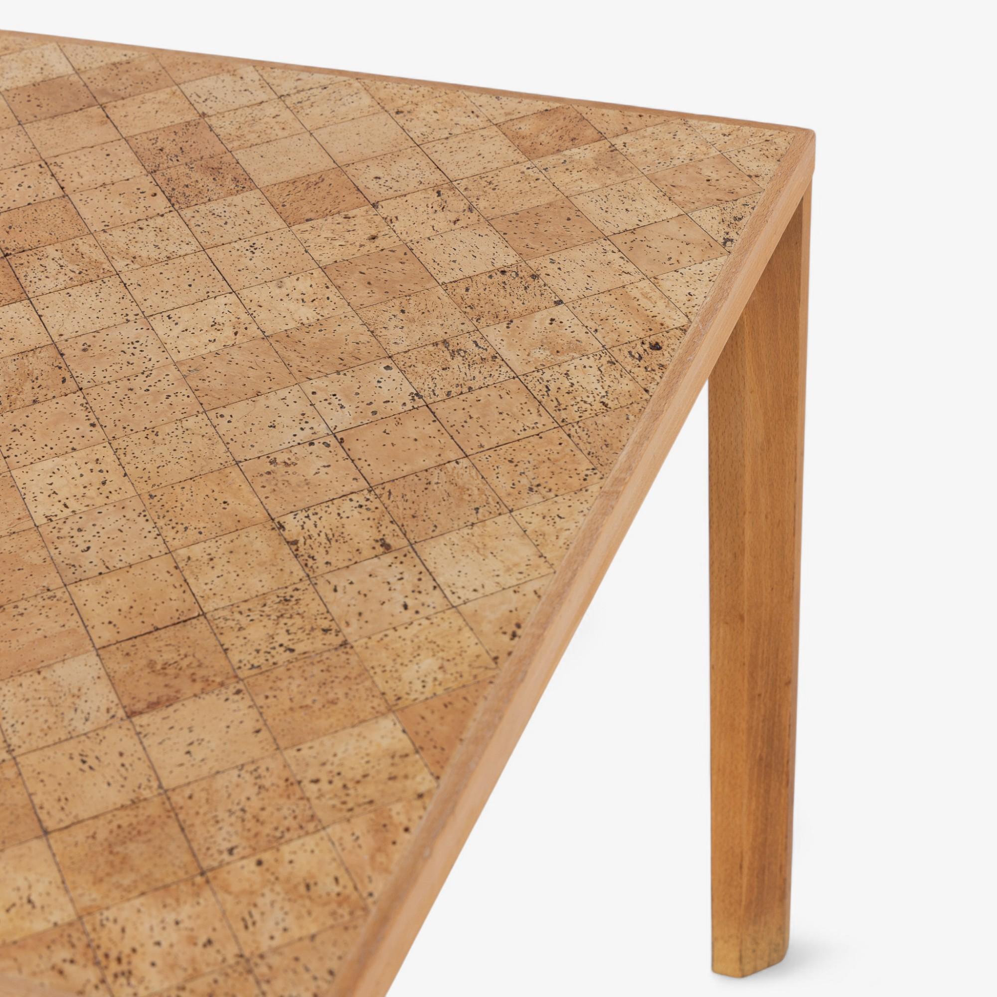 Beech PK 70 - Rare dining table with cork table top by Poul Kjærholm For Sale