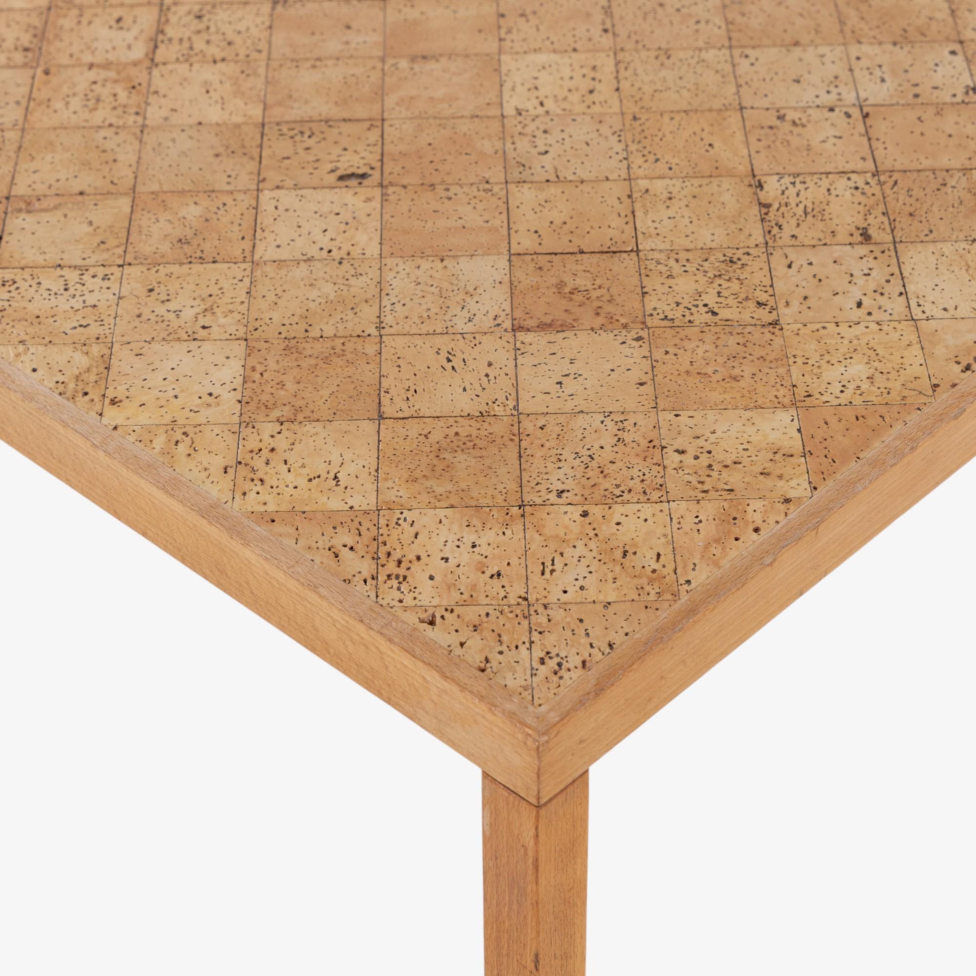 PK 70 - Rare dining table with cork table top by Poul Kjærholm For Sale 1