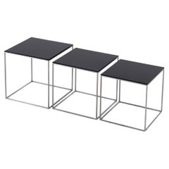 PK 71 - Nesting tables in steel by Poul Kjærholm