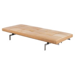 PK 80 - Daybed in natural leather by Poul Kjærholm