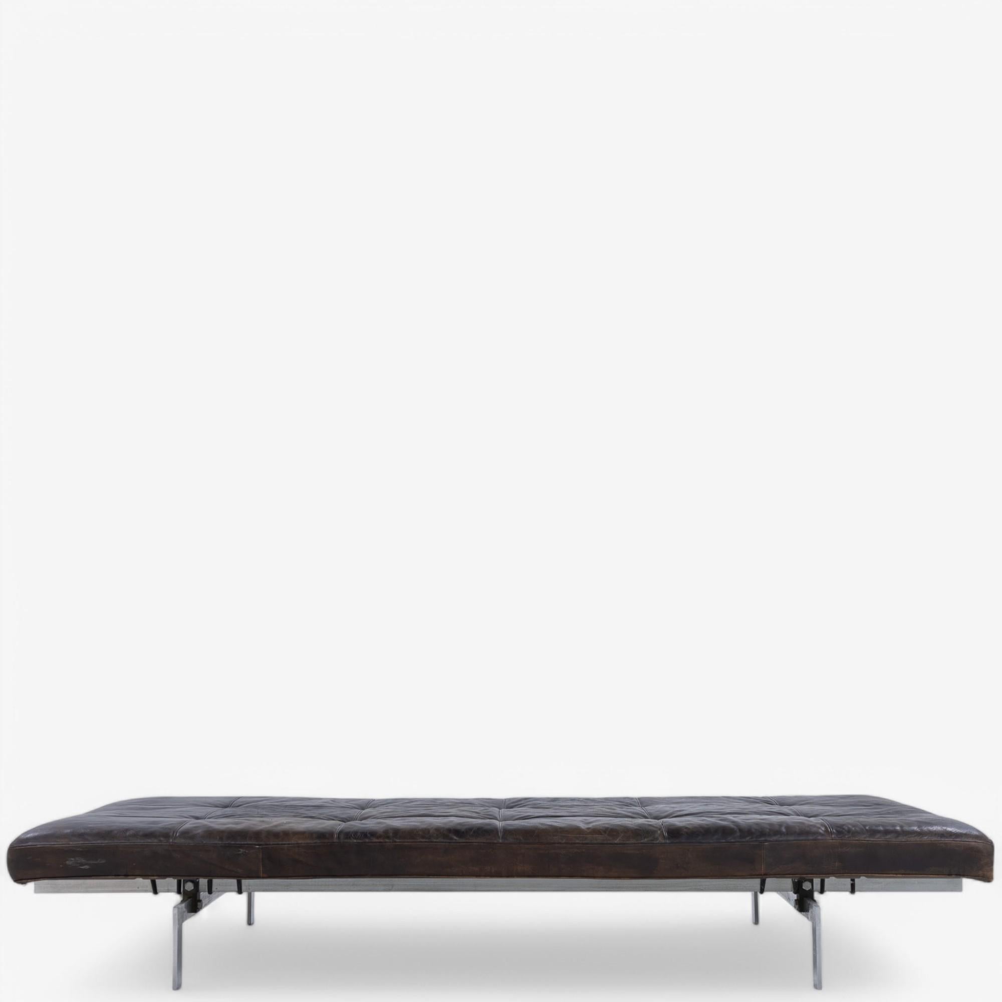 PK 80 - Lit de repos en cuir original de Poul Kjærholm 3