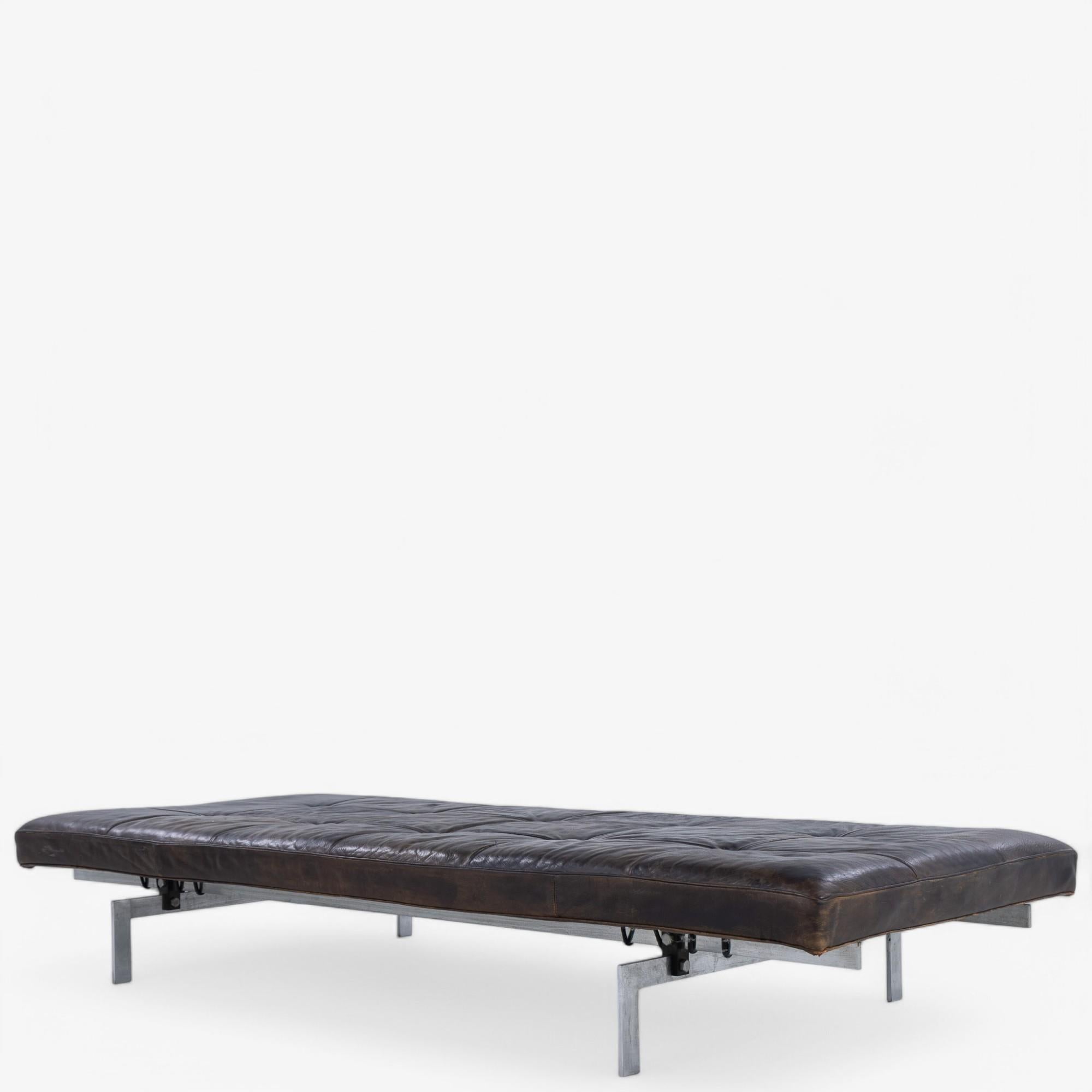 PK 80 - Lit de repos en cuir original de Poul Kjærholm 4