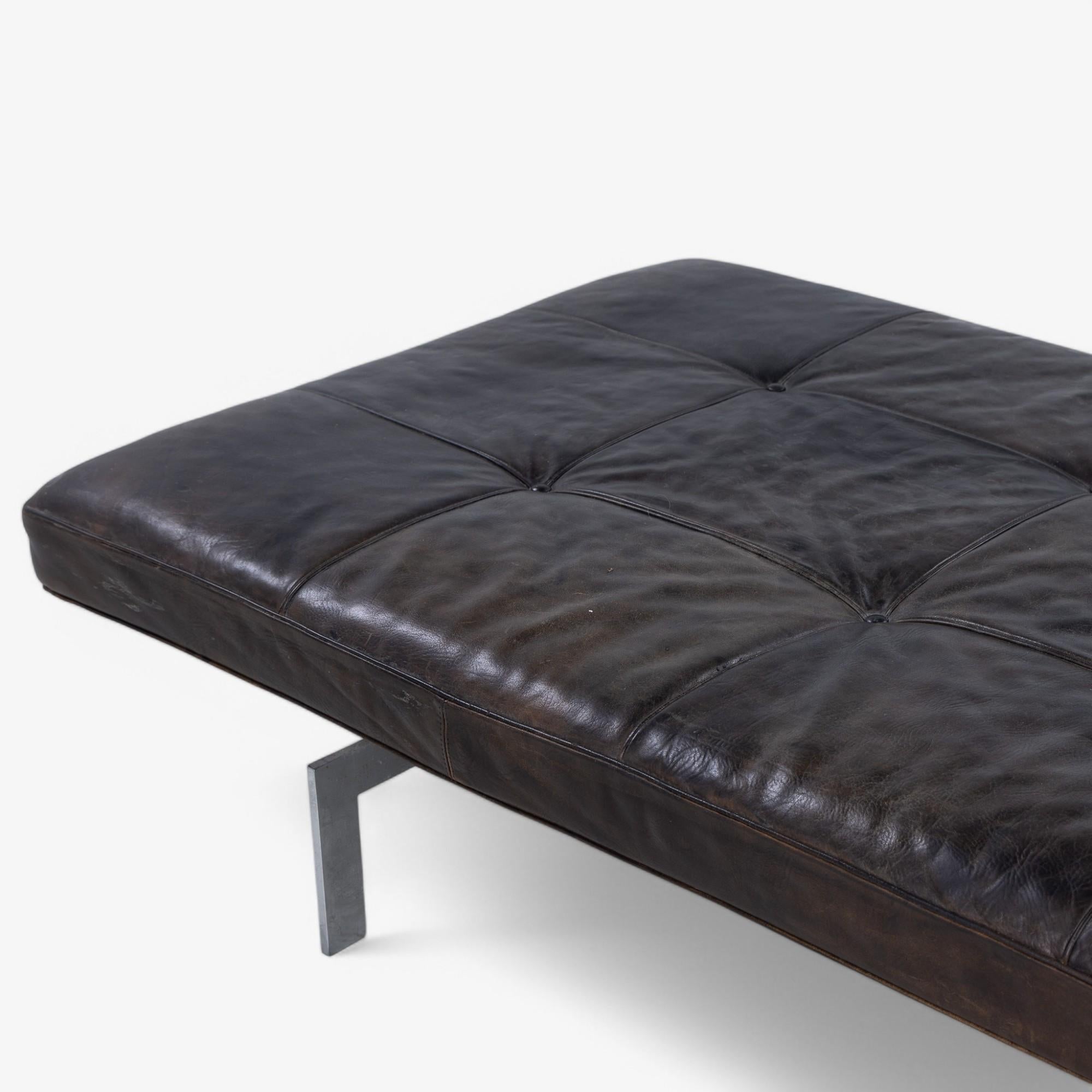 PK 80 - Lit de repos en cuir original de Poul Kjærholm 5