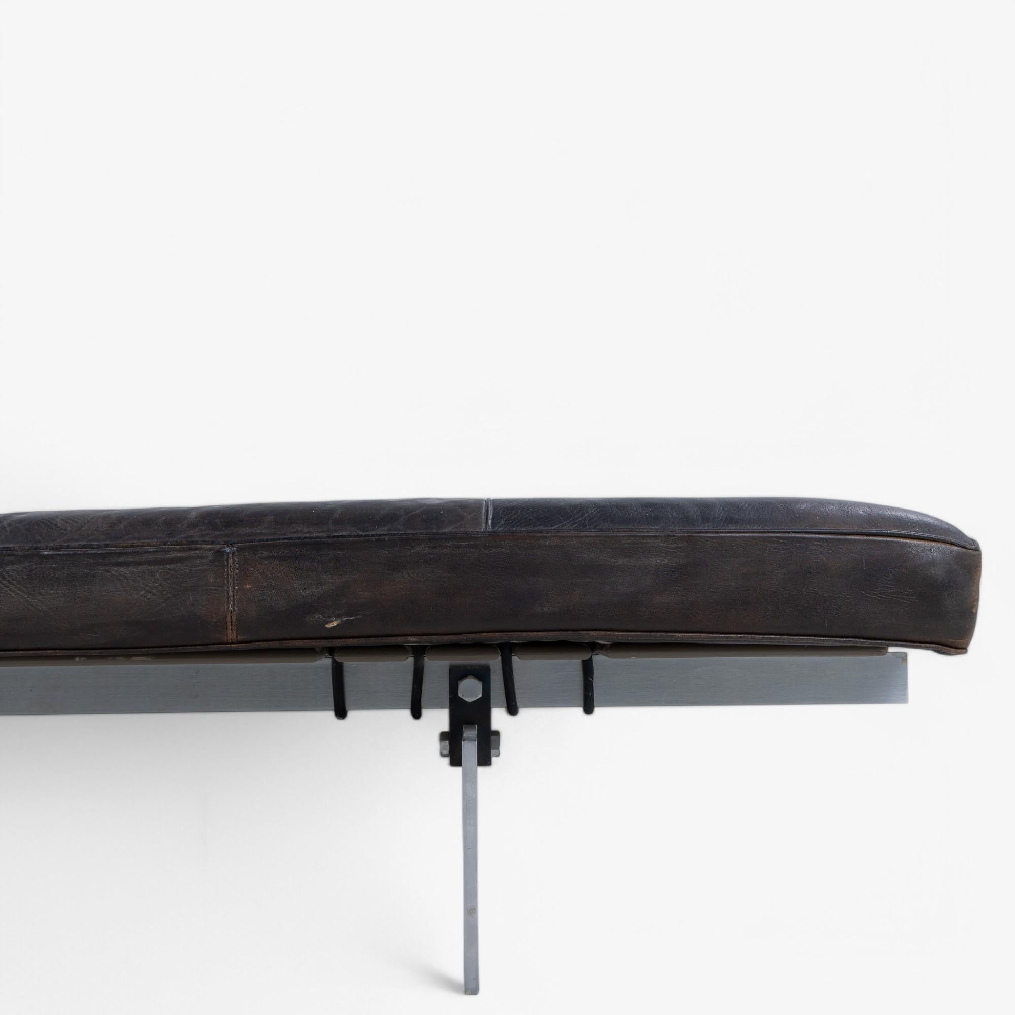 Mid-Century Modern PK 80 - Lit de repos en cuir original de Poul Kjærholm