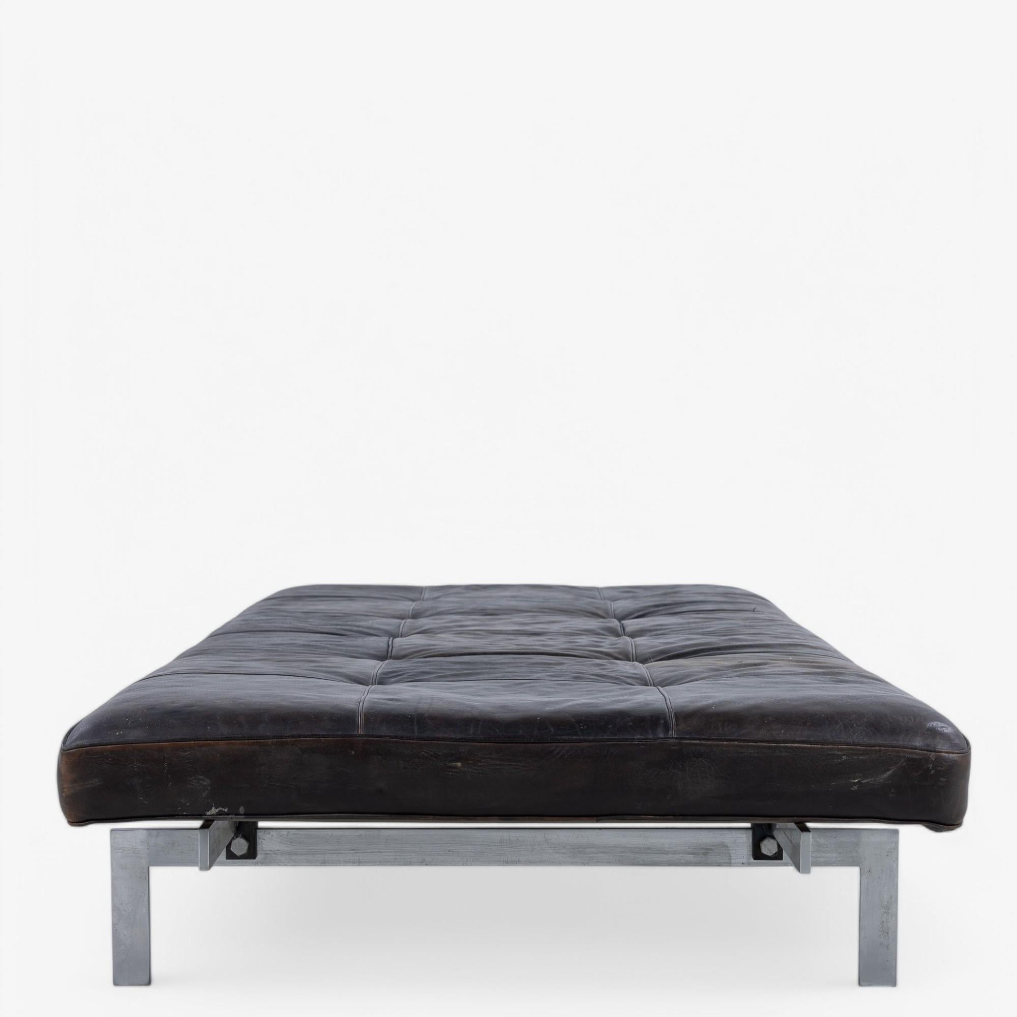 PK 80 - Lit de repos en cuir original de Poul Kjærholm 1