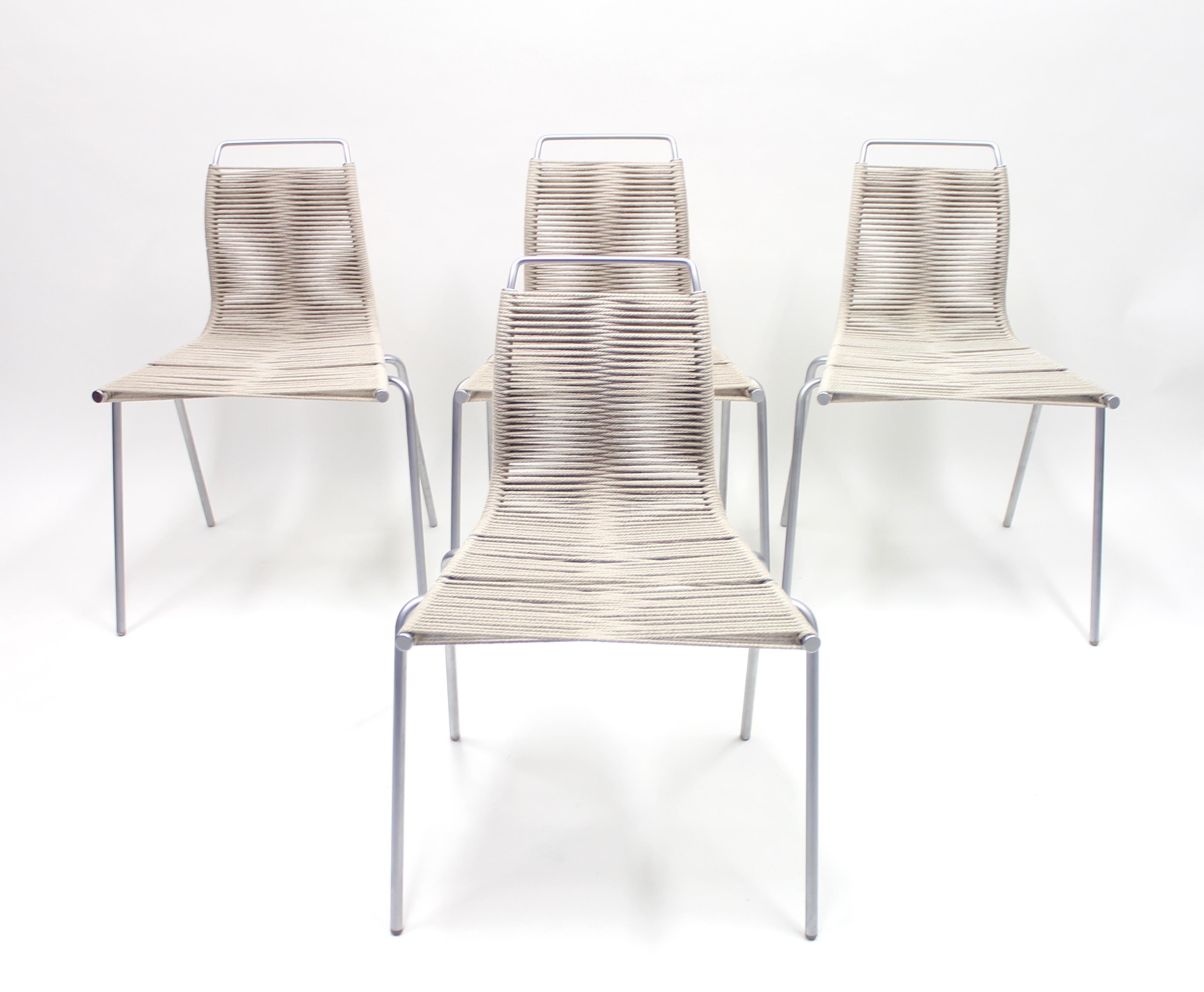 PK1 Chairs by Poul Kjærholm for Thorsen Møbler, Set of 4 1