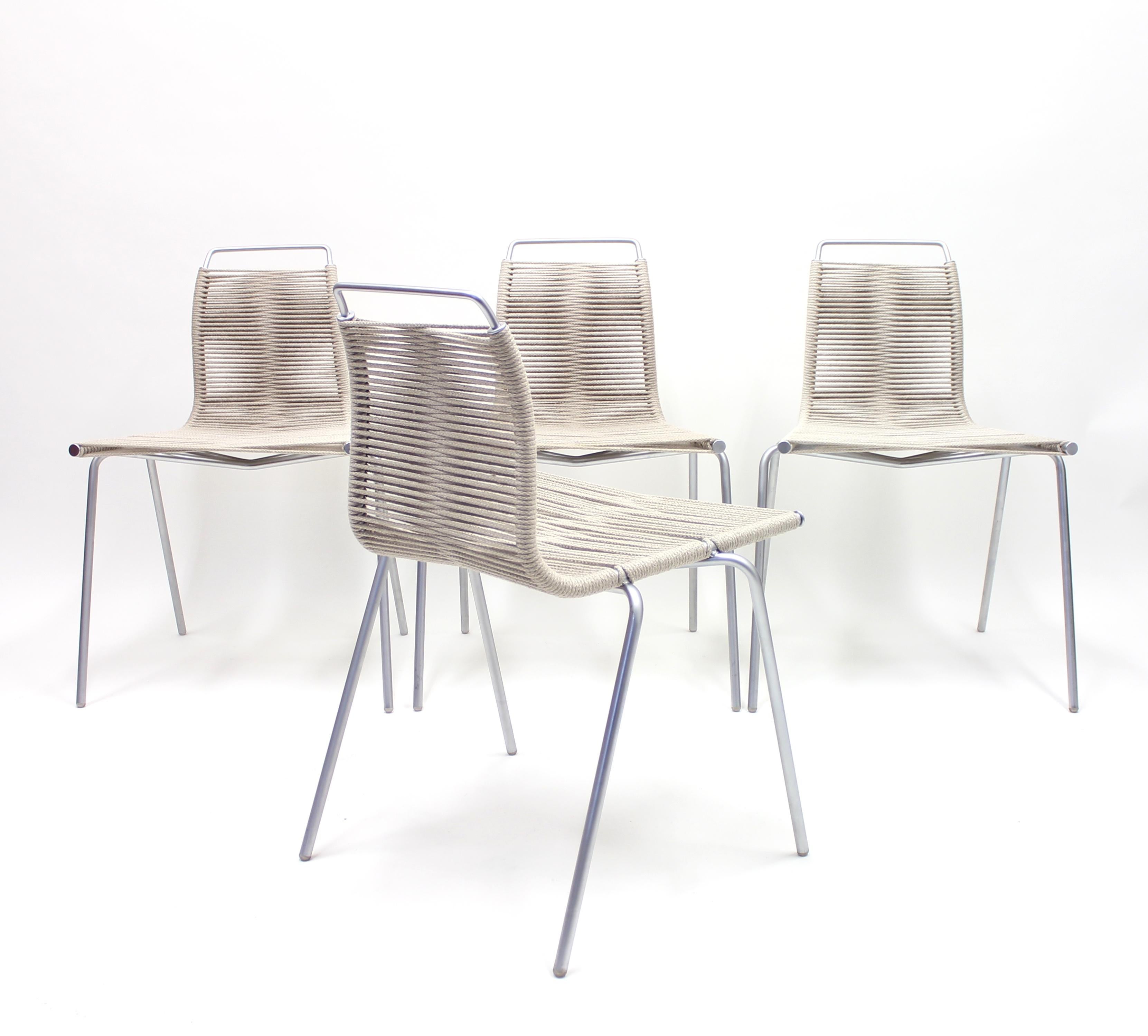 PK1 Chairs by Poul Kjærholm for Thorsen Møbler, Set of 4 3