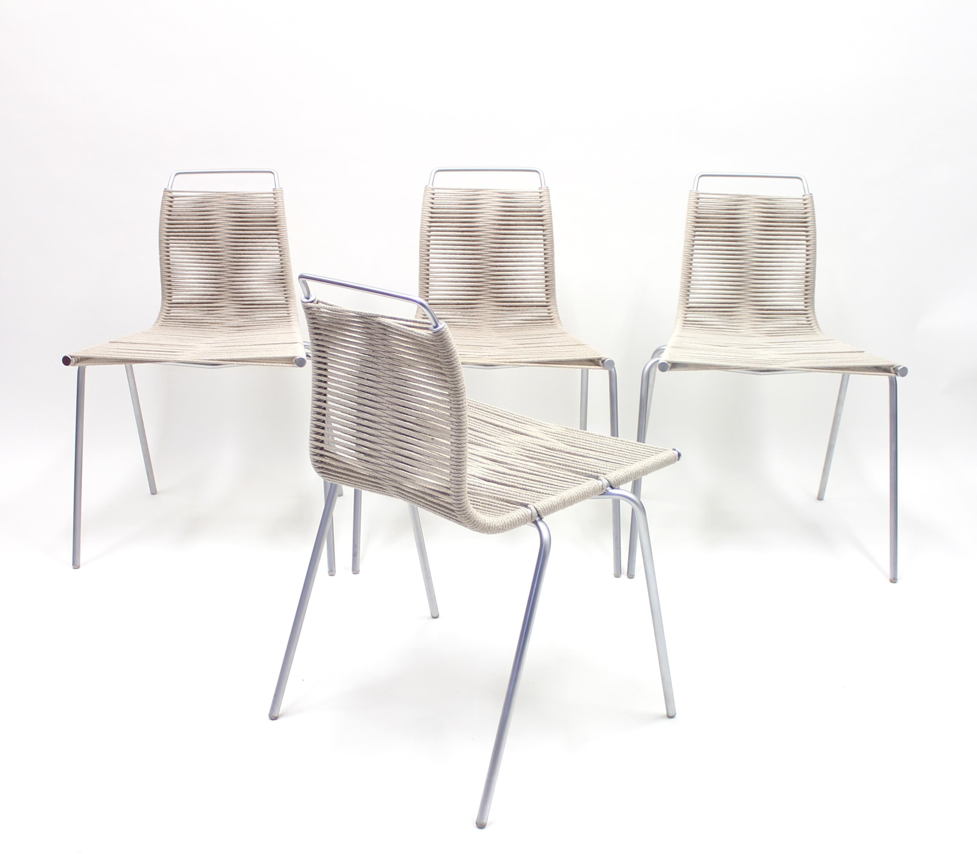 Danish PK1 Chairs by Poul Kjærholm for Thorsen Møbler, Set of 4