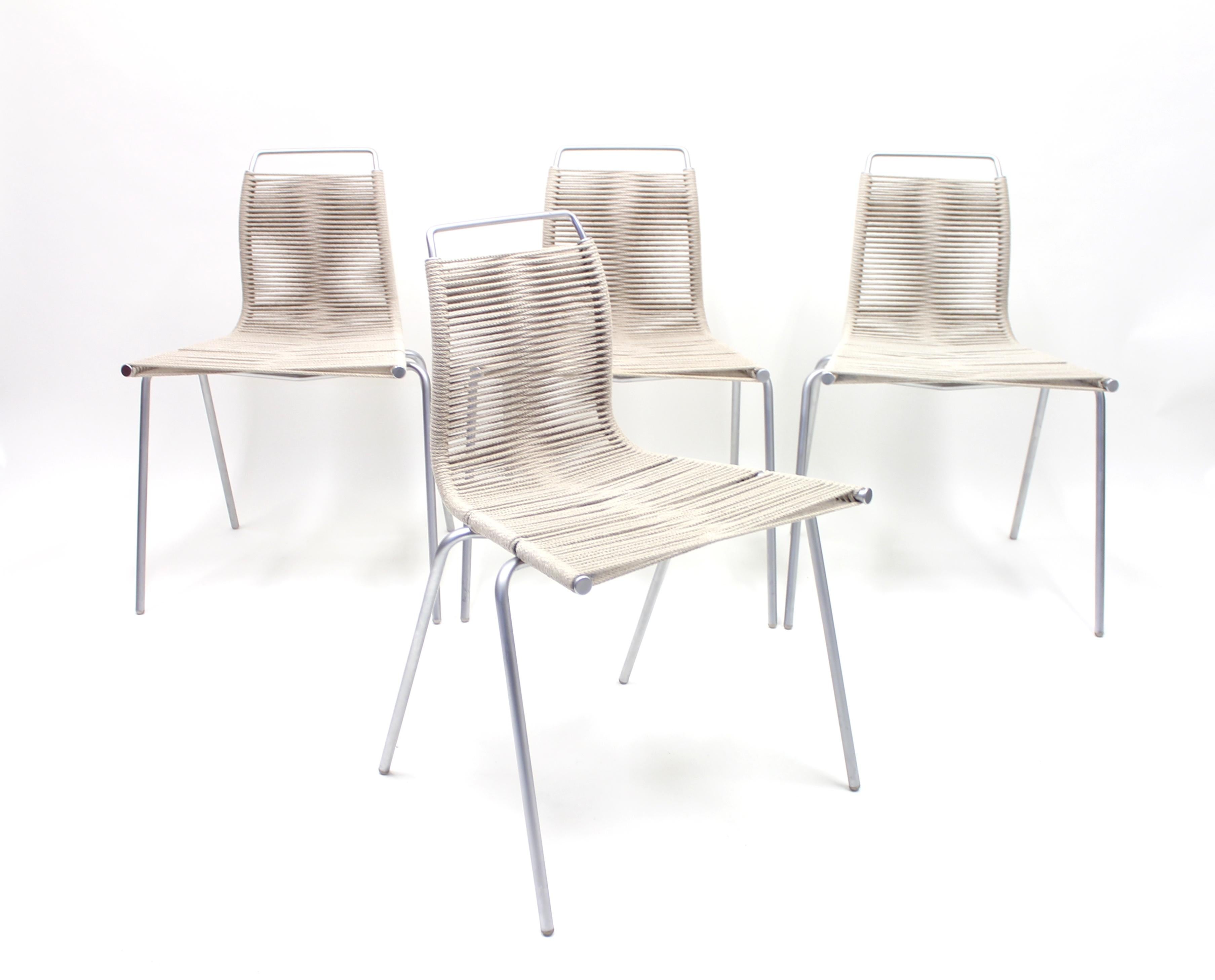 Danish PK1 Chairs by Poul Kjærholm for Thorsen Møbler, Set of 4
