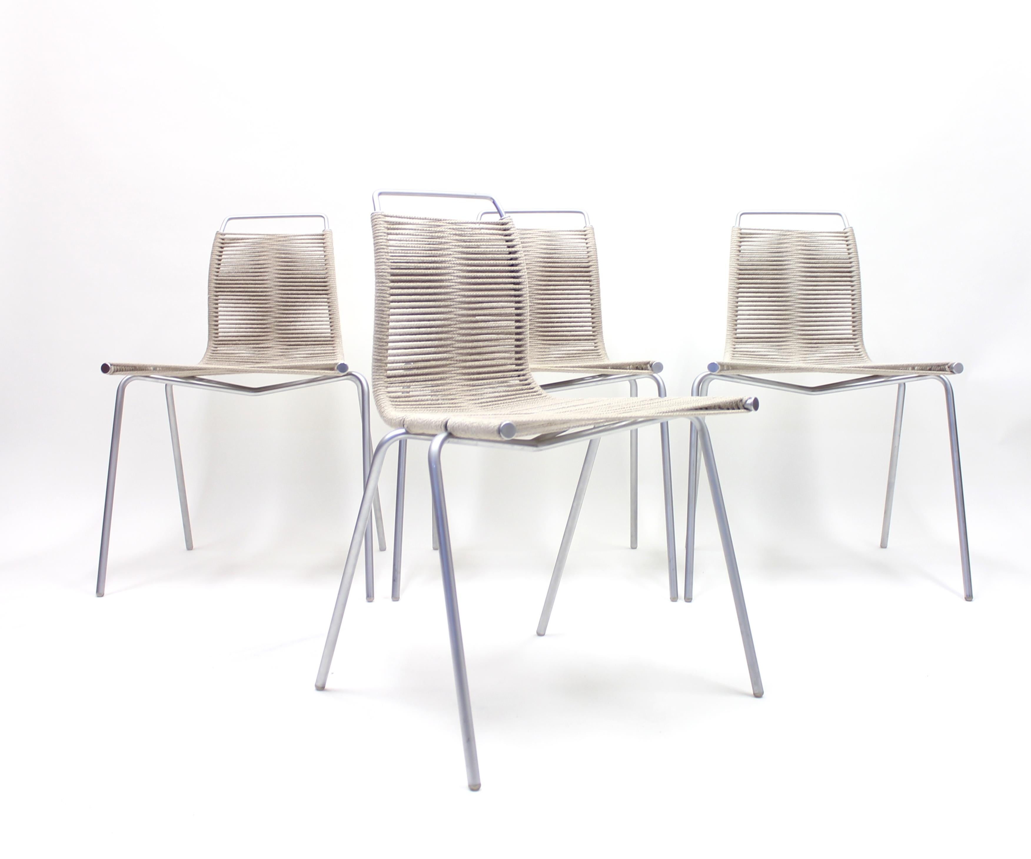 PK1 Chairs by Poul Kjærholm for Thorsen Møbler, Set of 4 In Good Condition In Uppsala, SE