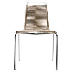 PK1 Dining Chair in Chrome Base by Poul Kjærholm