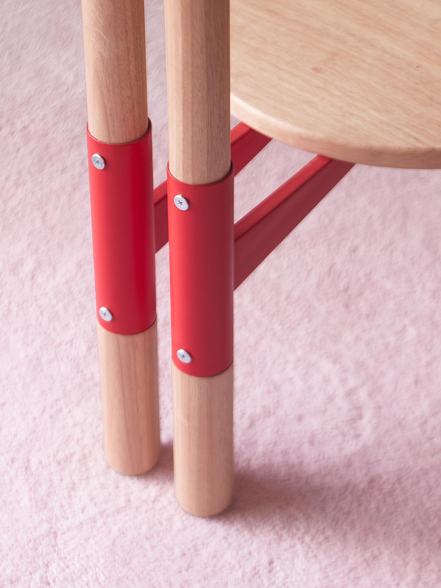 PK13 Sessel, Struktur aus zweifarbigem Stahl und Beinen aus ebonisiertem Holz von Paulo Kobylka im Angebot 11