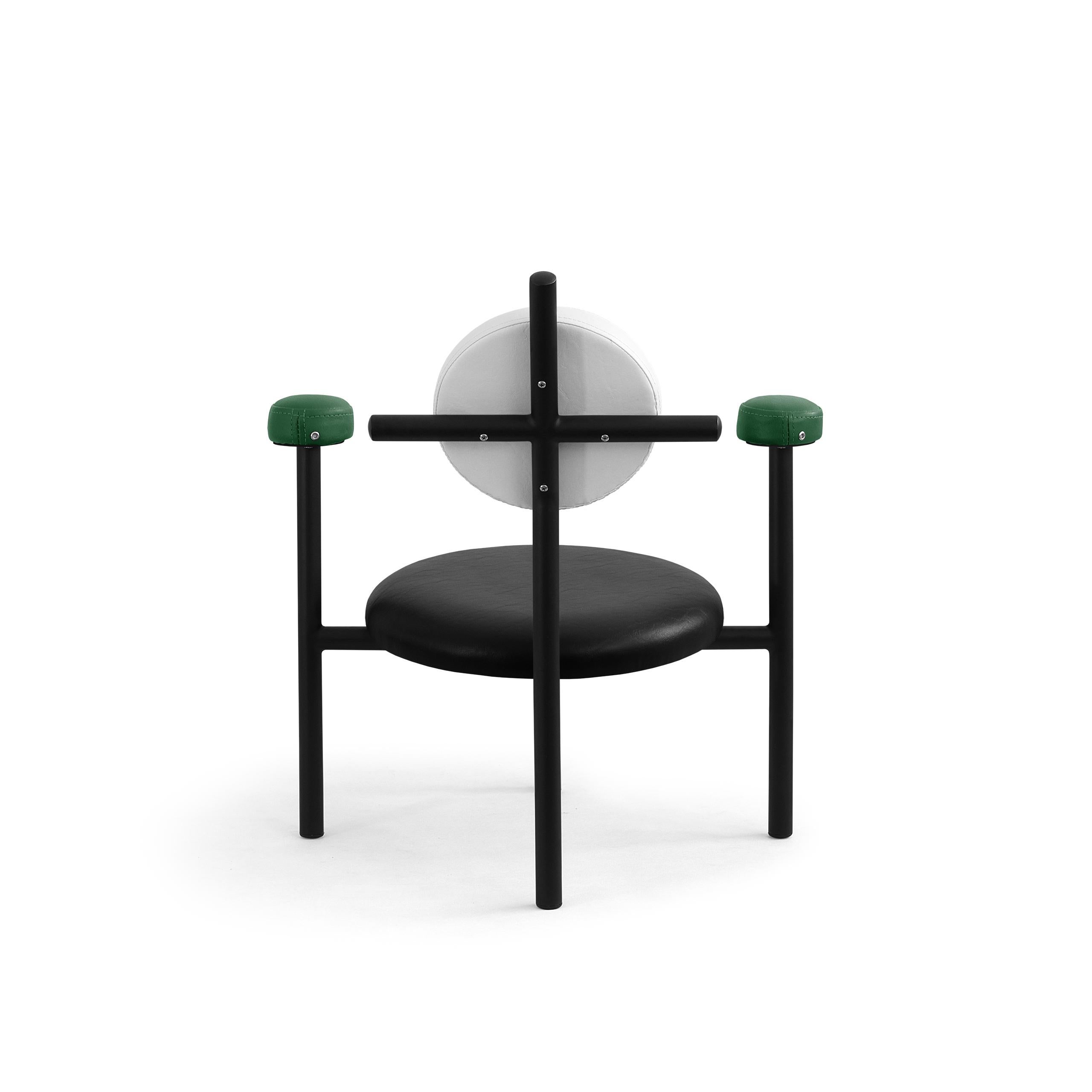 Contemporary PK18 Impermeable Armchair, Black Seat & Black Metal Structure by Paulo Kobylka For Sale