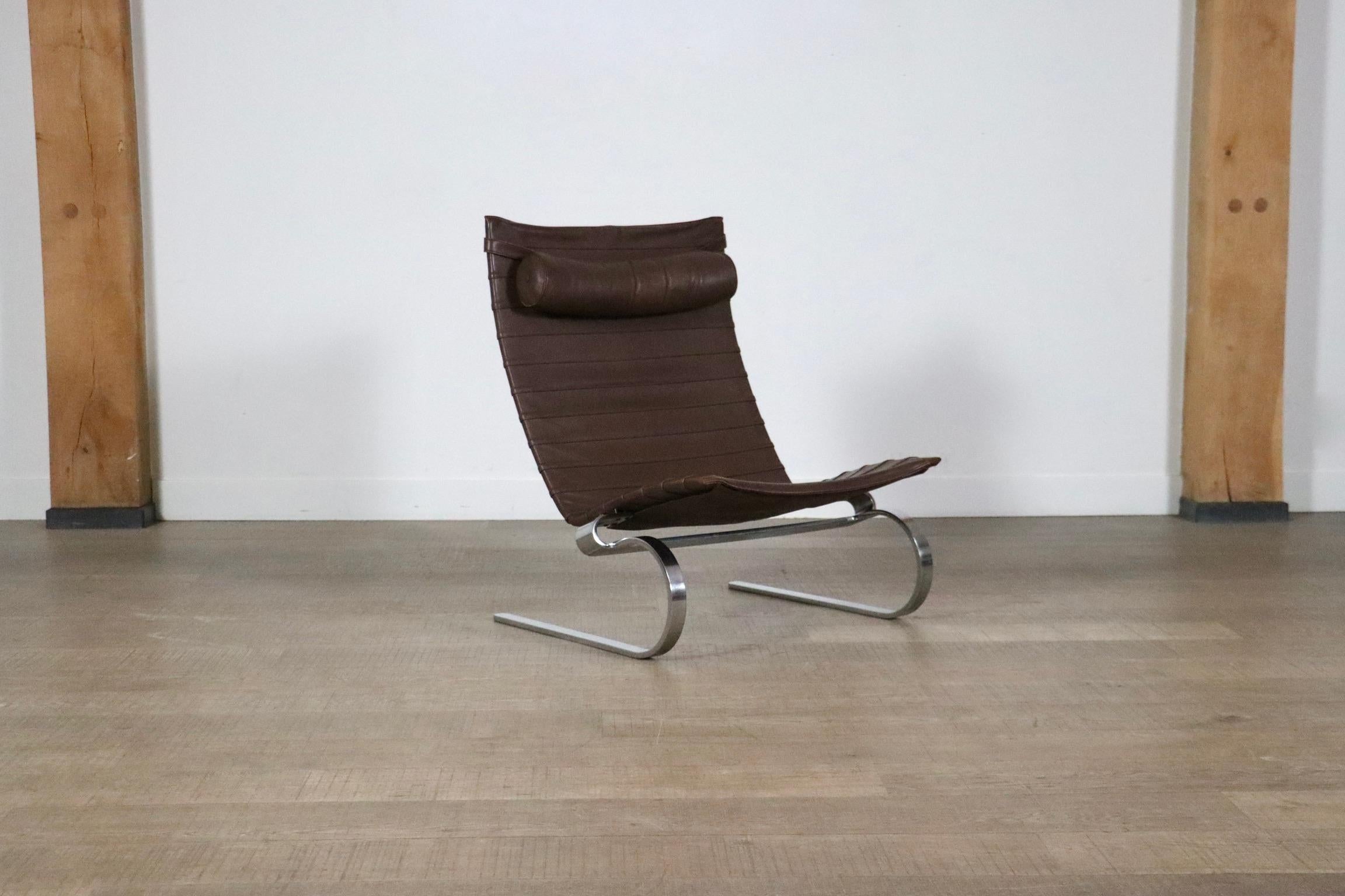 Metal PK20 Chair By Poul Kjaerholm For E. Kold Christensen, Denmark 1970s