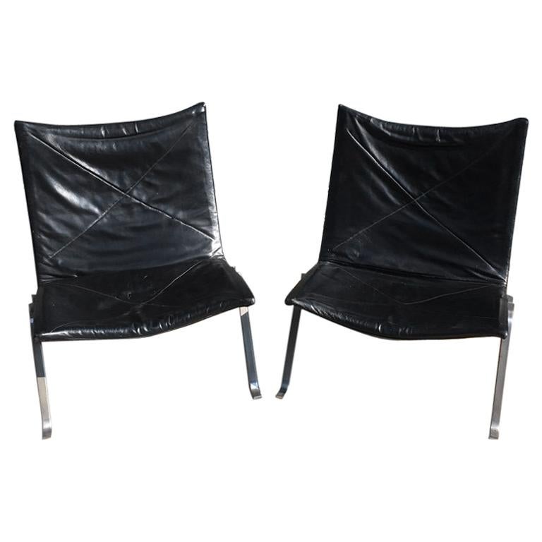 PK22 Armchairs by Poul Kjaerholm Eary Edition Kold Christensen, circa 1960