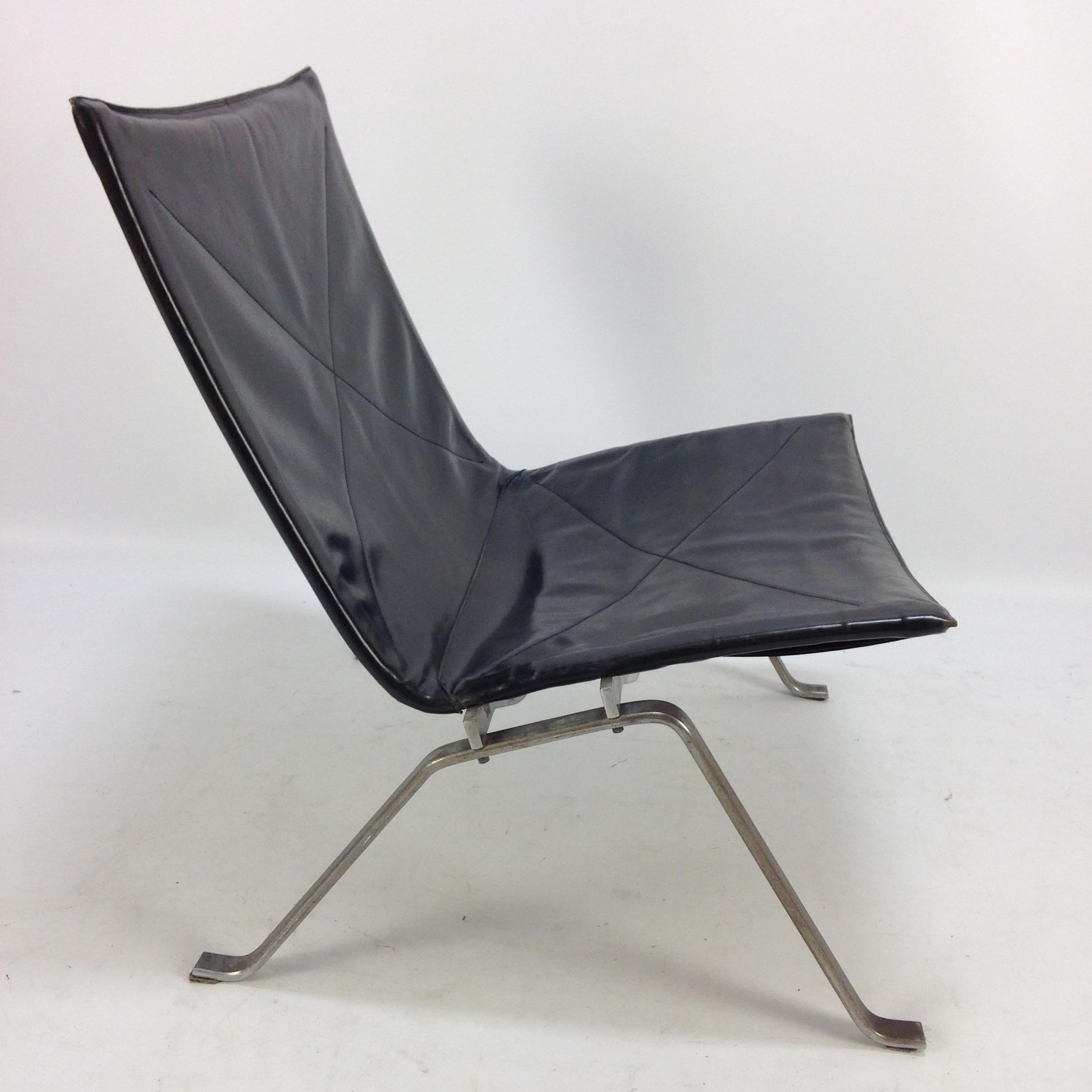 Steel PK22 Easy Chair by Poul Kjaerholm for E. Kold Christensen, 1950's