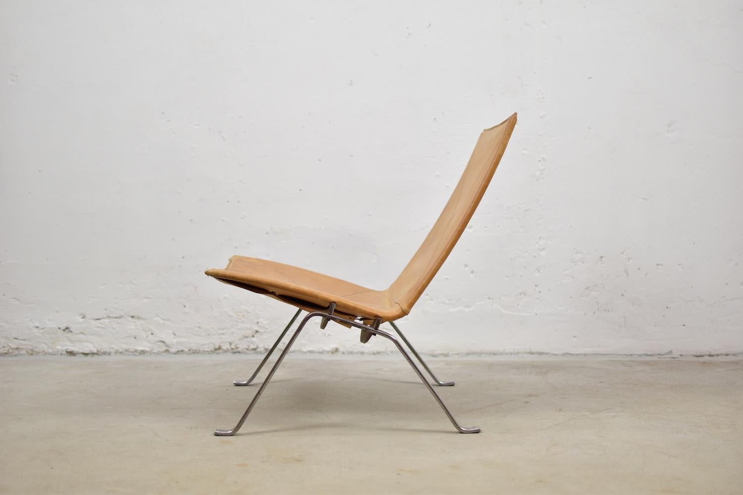 Danish PK22 Easy Chair by Poul Kjaerholm for E. Kold Christensen, Denmark, 1956
