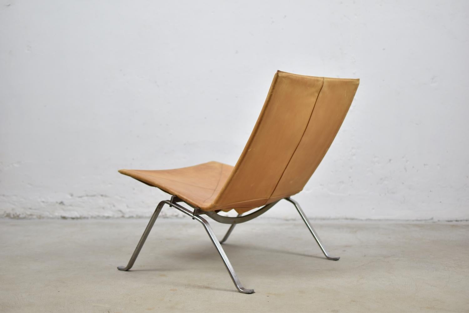 PK22 Easy Chair by Poul Kjaerholm for E. Kold Christensen, Denmark, 1956 In Good Condition In Antwerp, BE