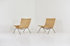 ‘Pk22’ Easy Chairs Designed by Poul Kjaerholm for Fritz Hansen, Denmark 1990’s