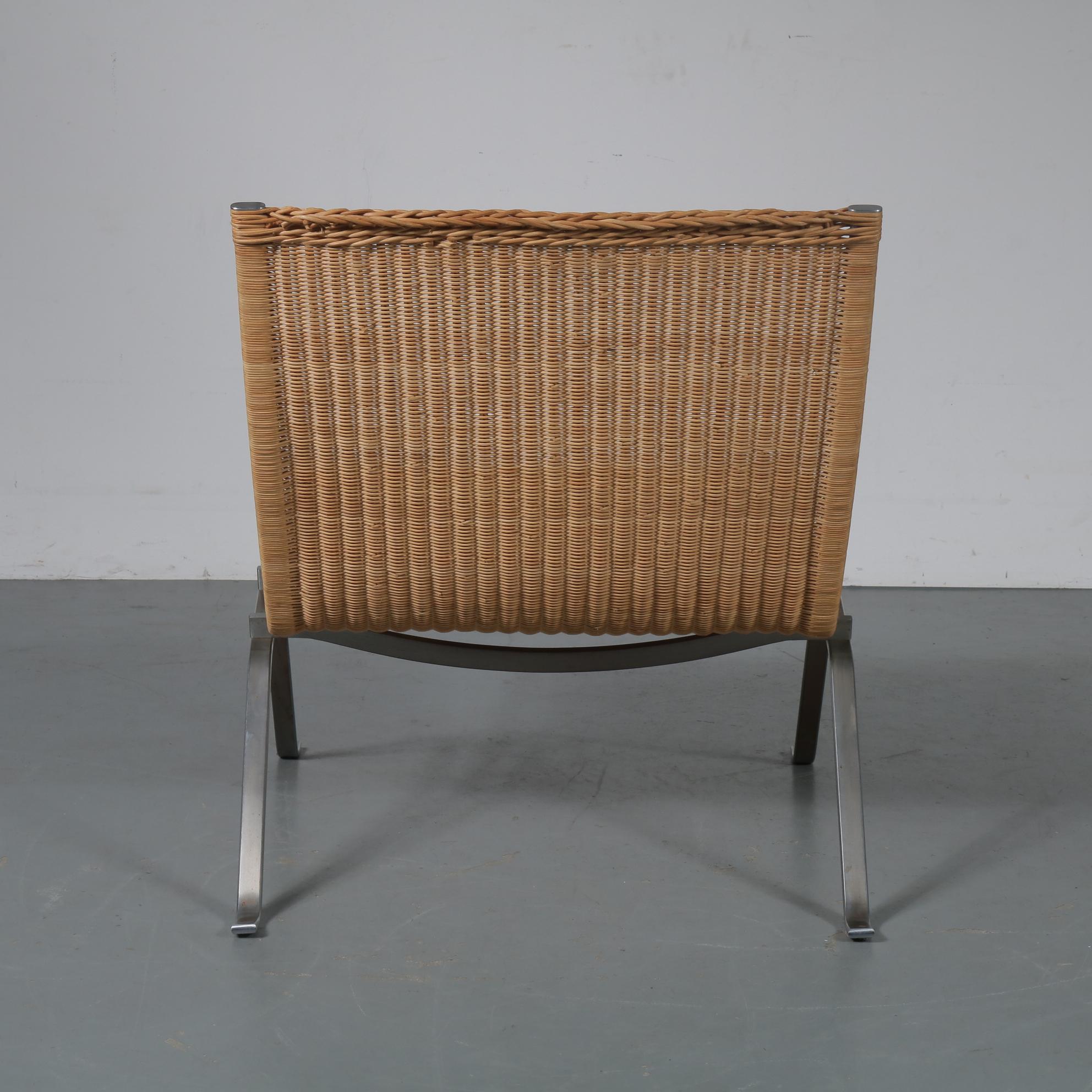 Danish PK22 Lounge Chair by Poul Kjaerholm for Fritz Hansen, Denmark, 1960