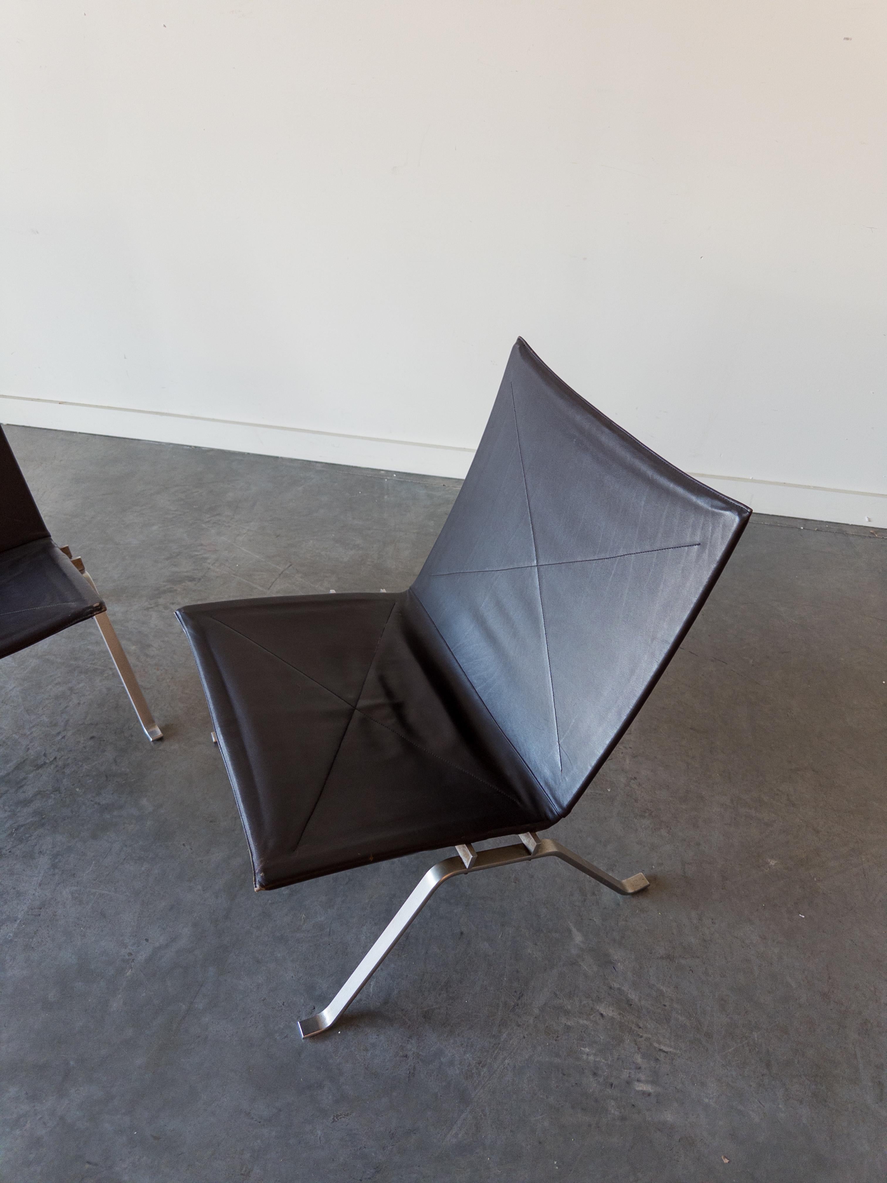 Danish PK22 Lounge Chairs by Poul Kjærholm for E. Kold Christensen For Sale