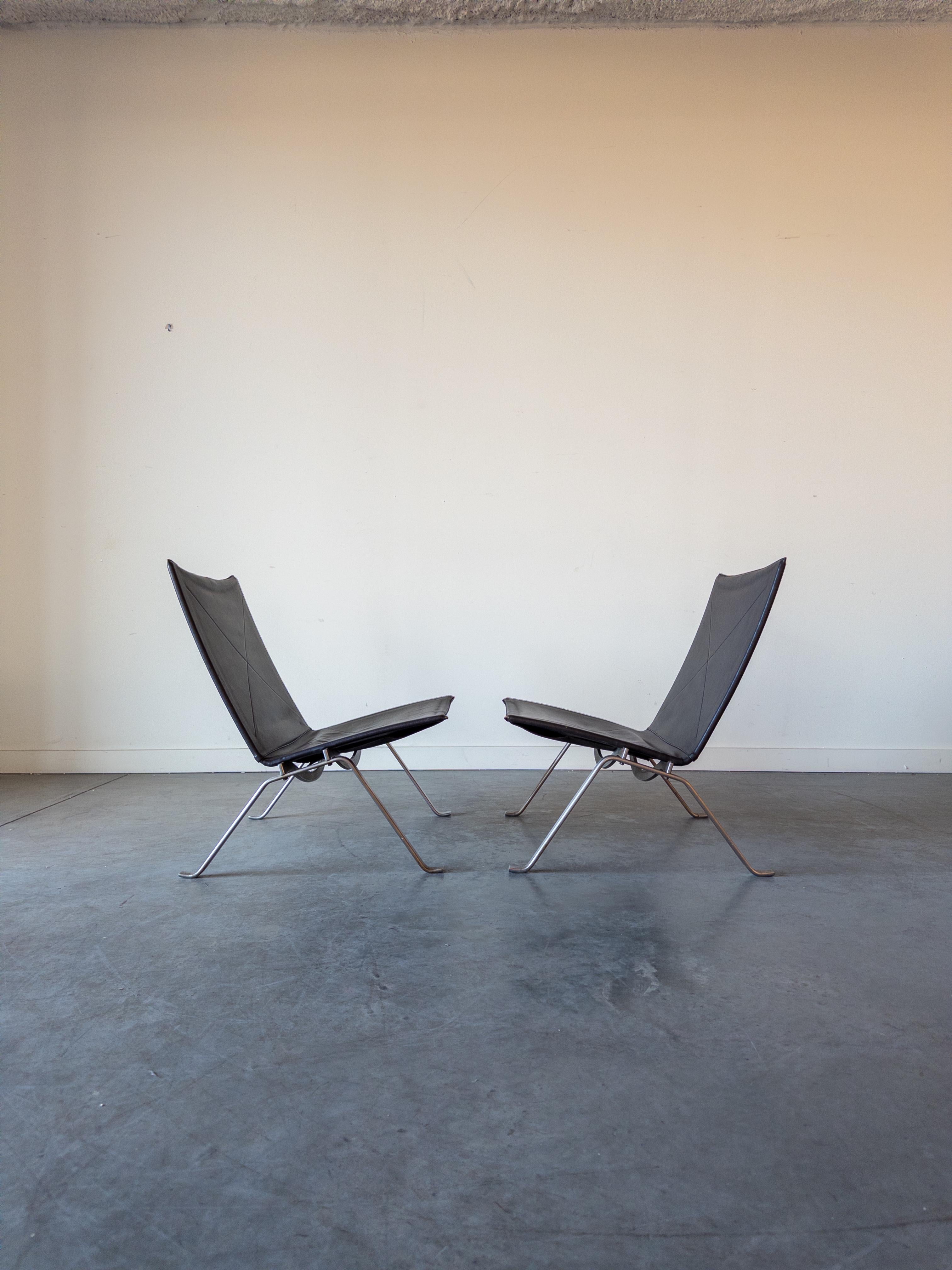 PK22 Lounge Chairs by Poul Kjærholm for E. Kold Christensen For Sale 1