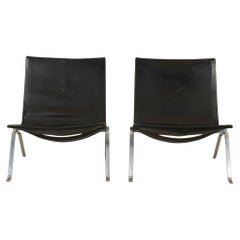 Pk22 Lounge Chairs by Poul Kjærholm for E Kold Christensen