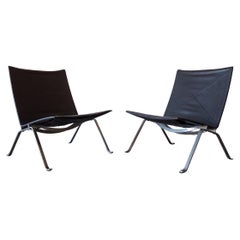 PK22 Lounge Chairs by Poul Kjærholm for E. Kold Christensen