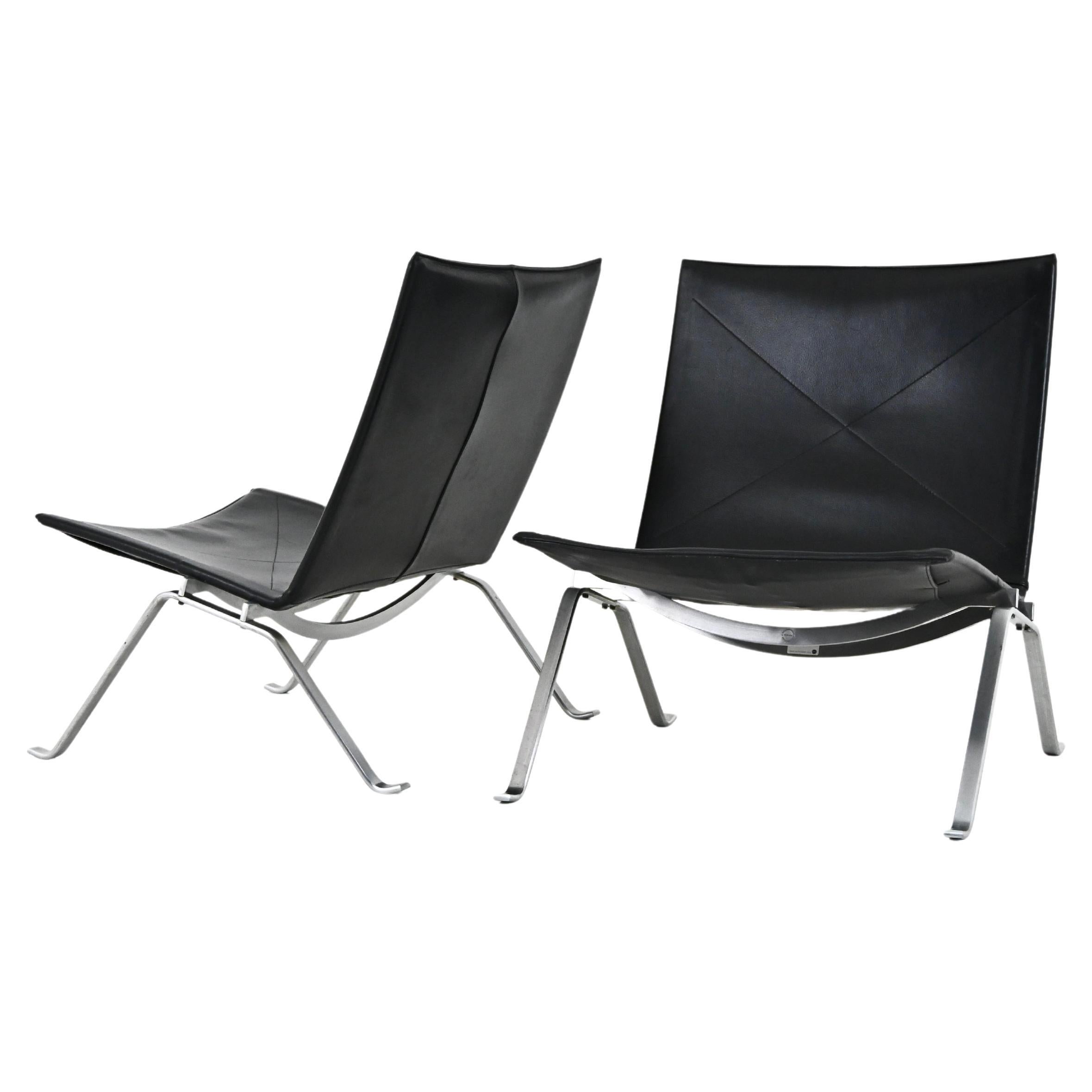 PK22 lounge chairs by Poul Kjærholm for Fritz Hansen, 1990s, set of 2