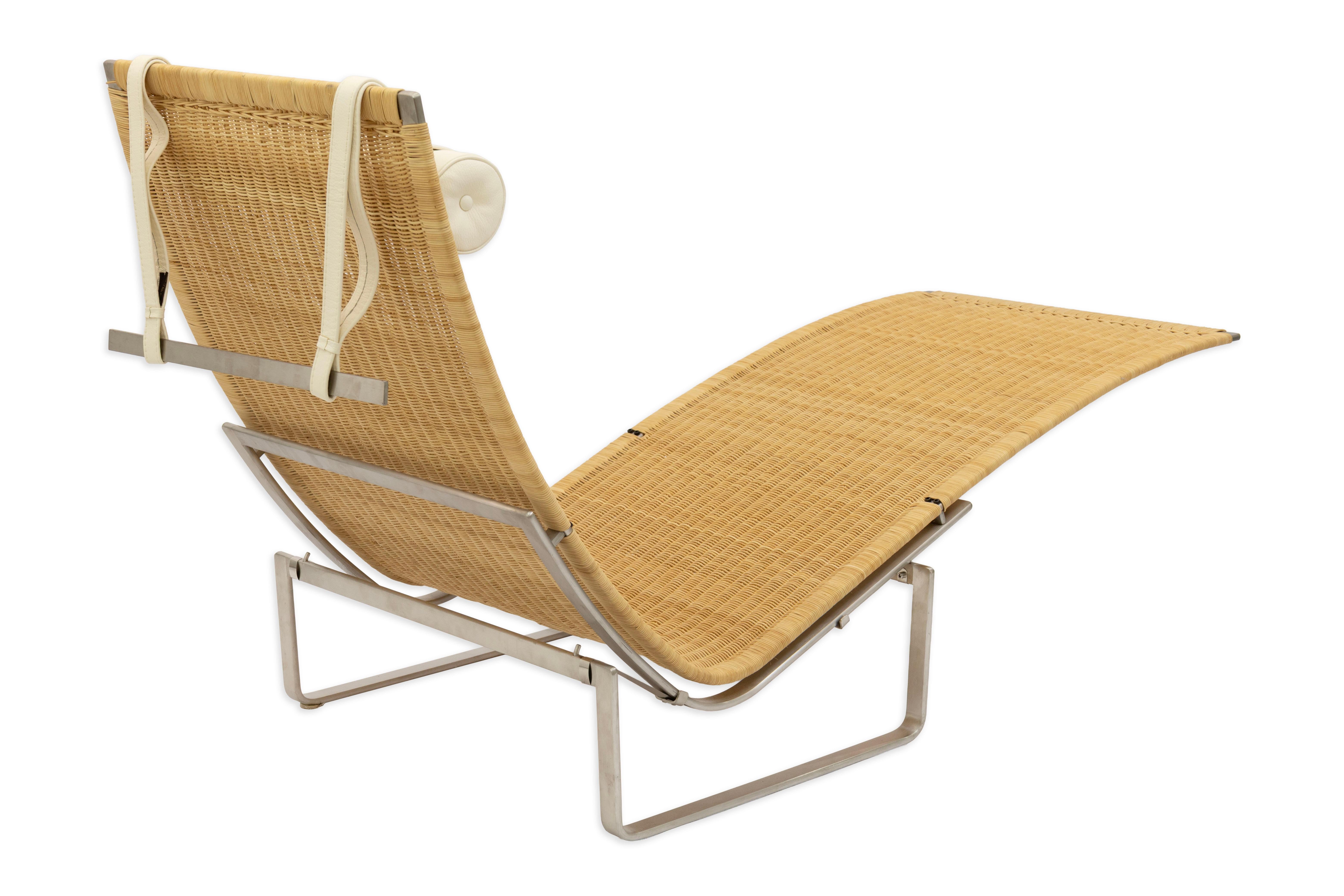 PK24 Chaise Longue Chair by Poul Kjærholm for Fritz Hansen Danés en venta