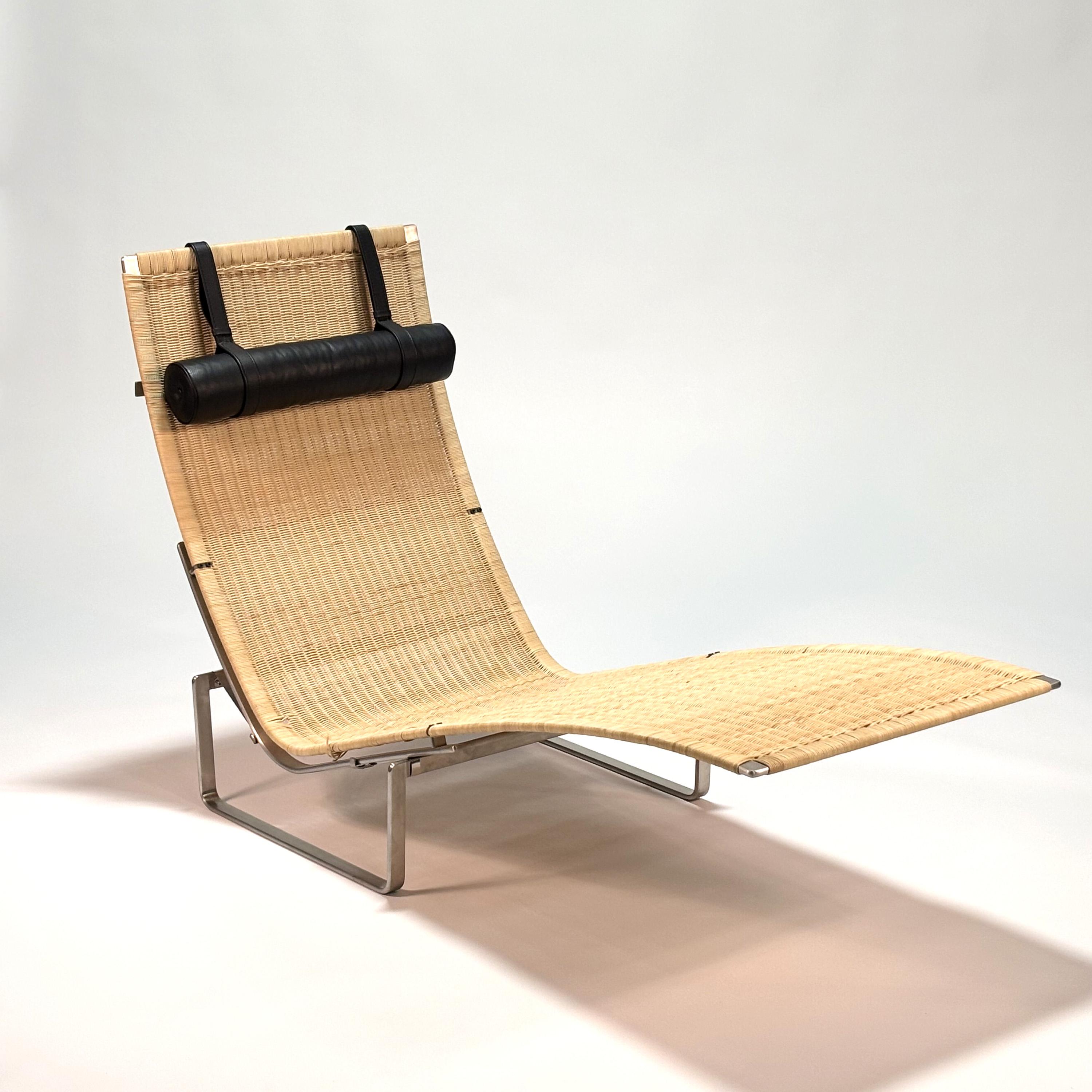 Metà XX secolo Chaise Lounge PK24 di Poul Kjaerholm
