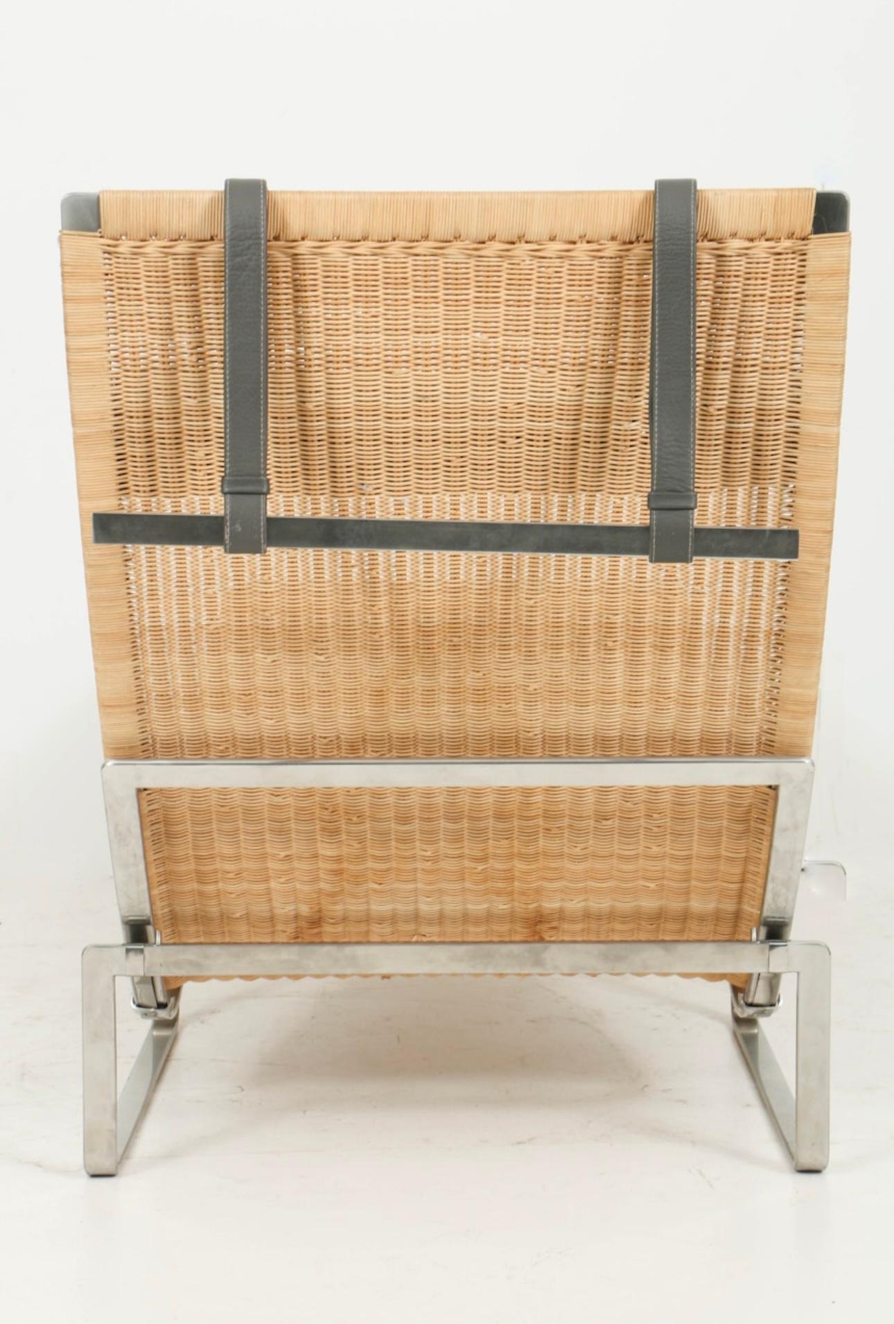 PK24 Chaise Lounge Chair By Poul Kjaerholm For Fritz Hansen, 1992 For Sale 5