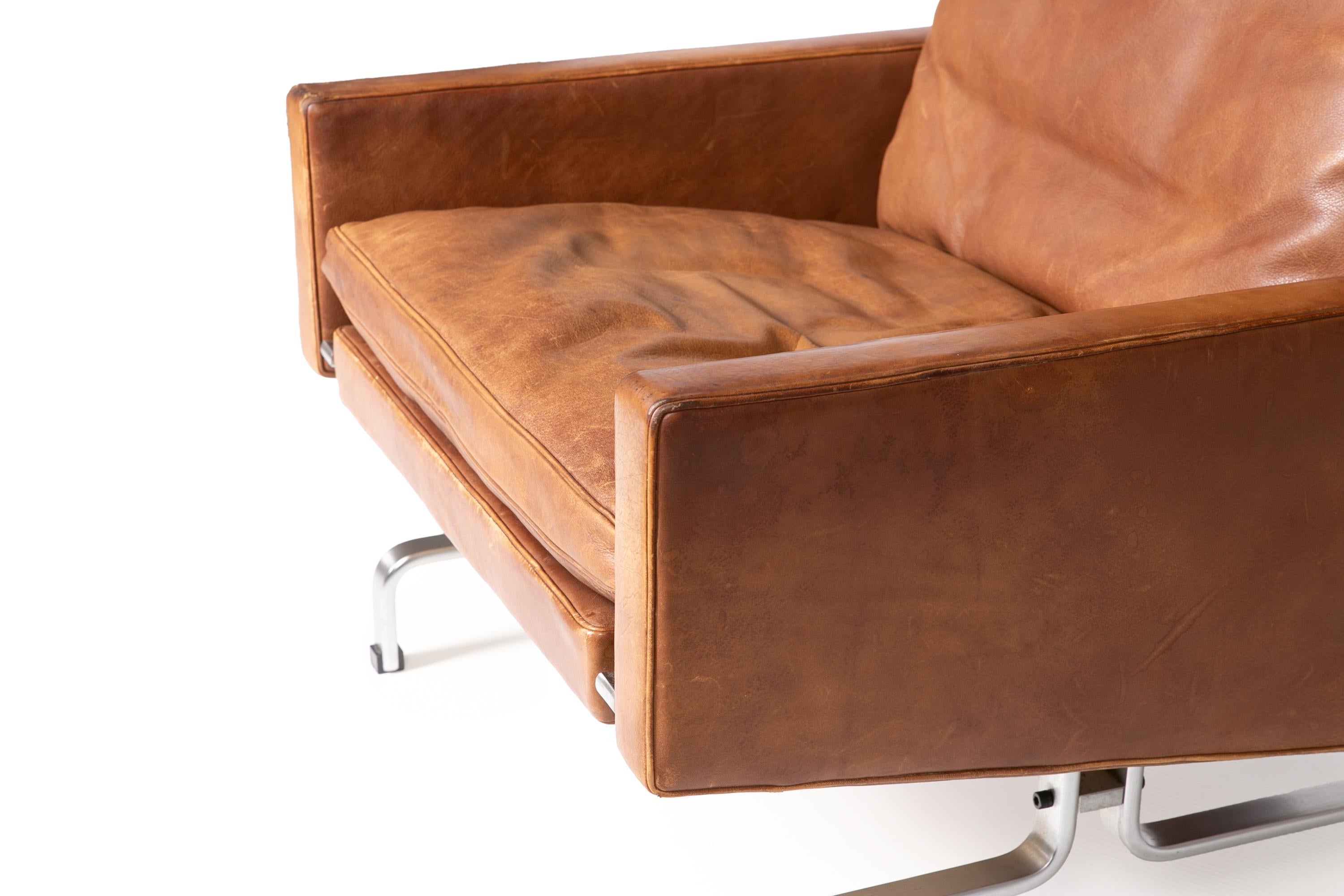 PK31 Lounge Stuhl entworfen von Poul Kjaerholm Mitte des Jahrhunderts Dänisch im Angebot 1